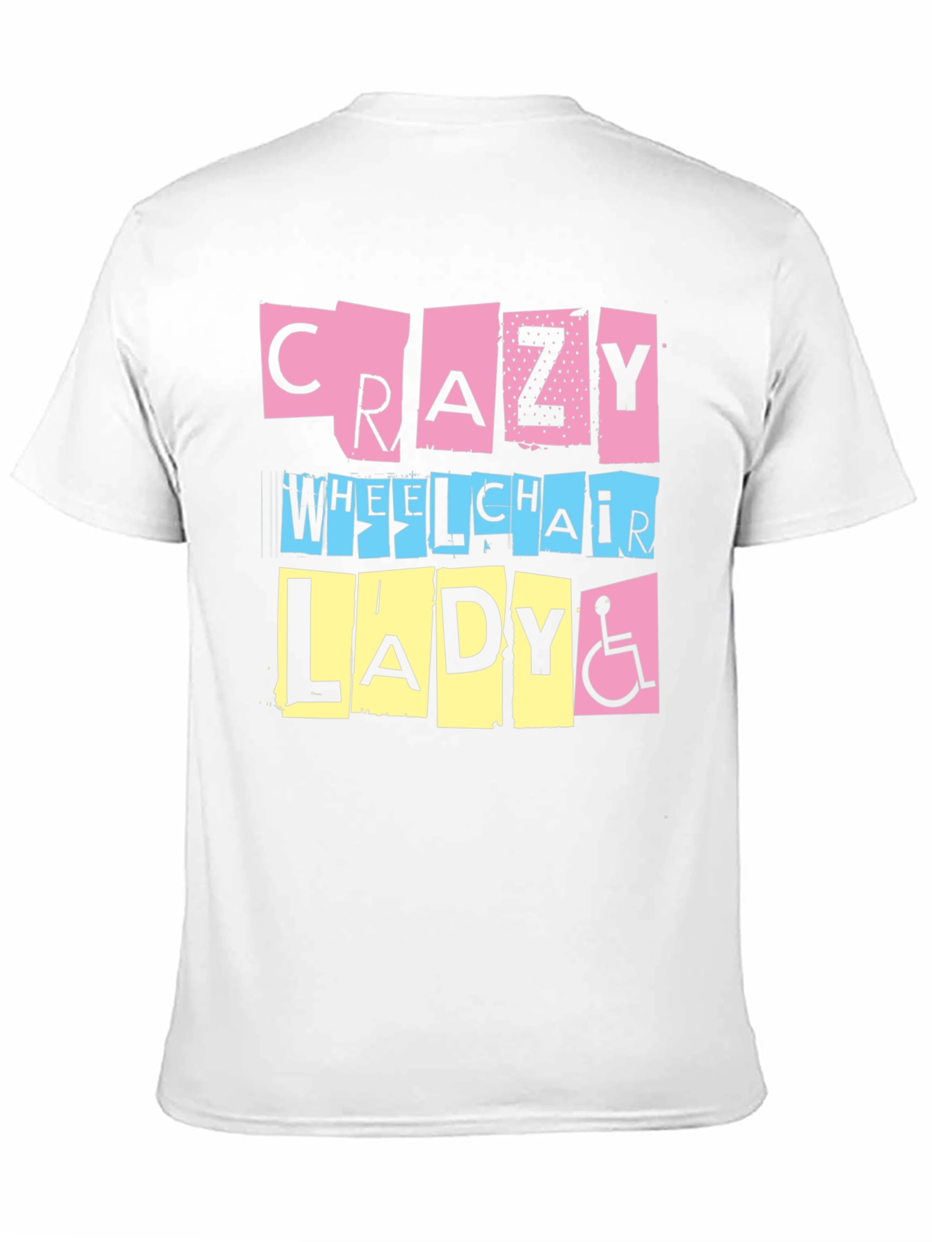 Crazy Wheelchair Lady Graphic Tee