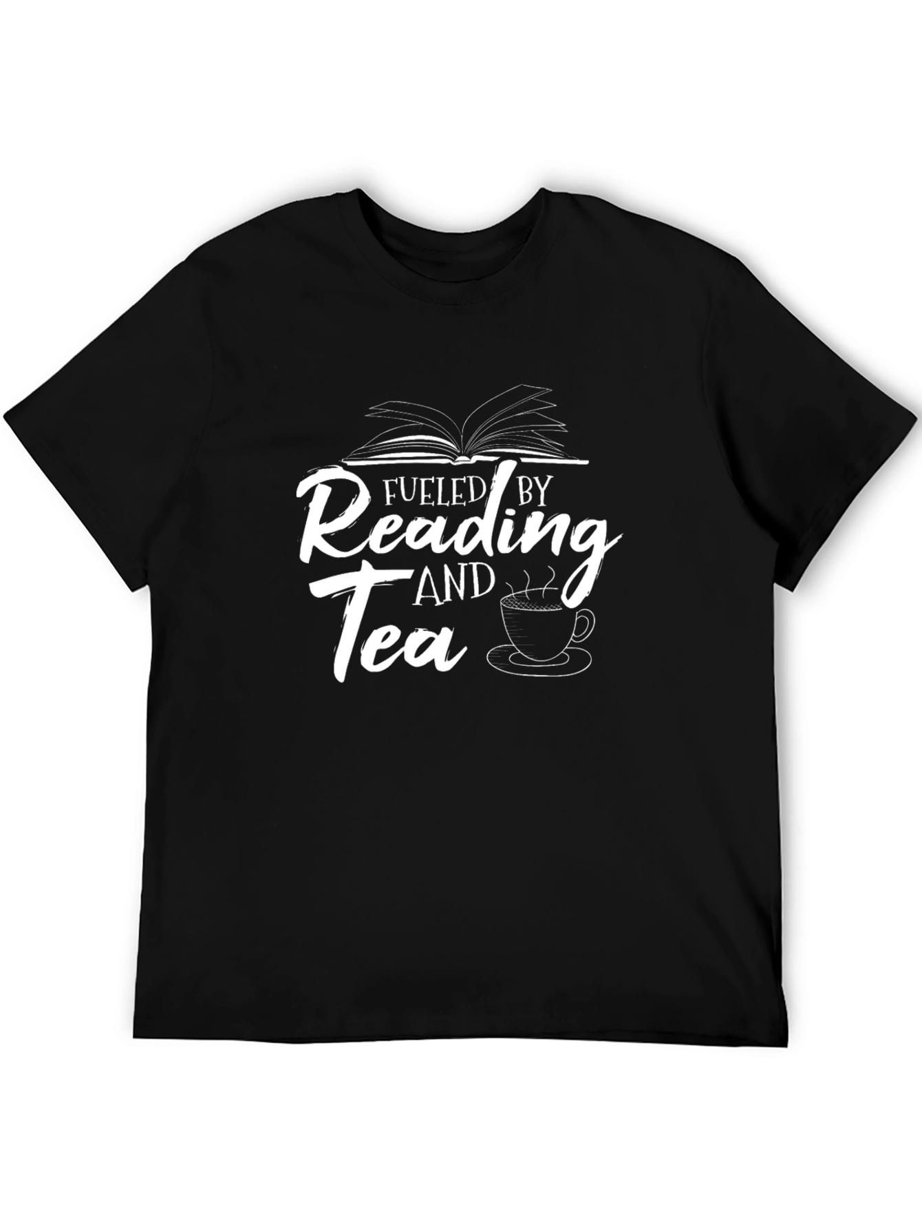 Fueled By Reading and Tea Graphic T-Shirt