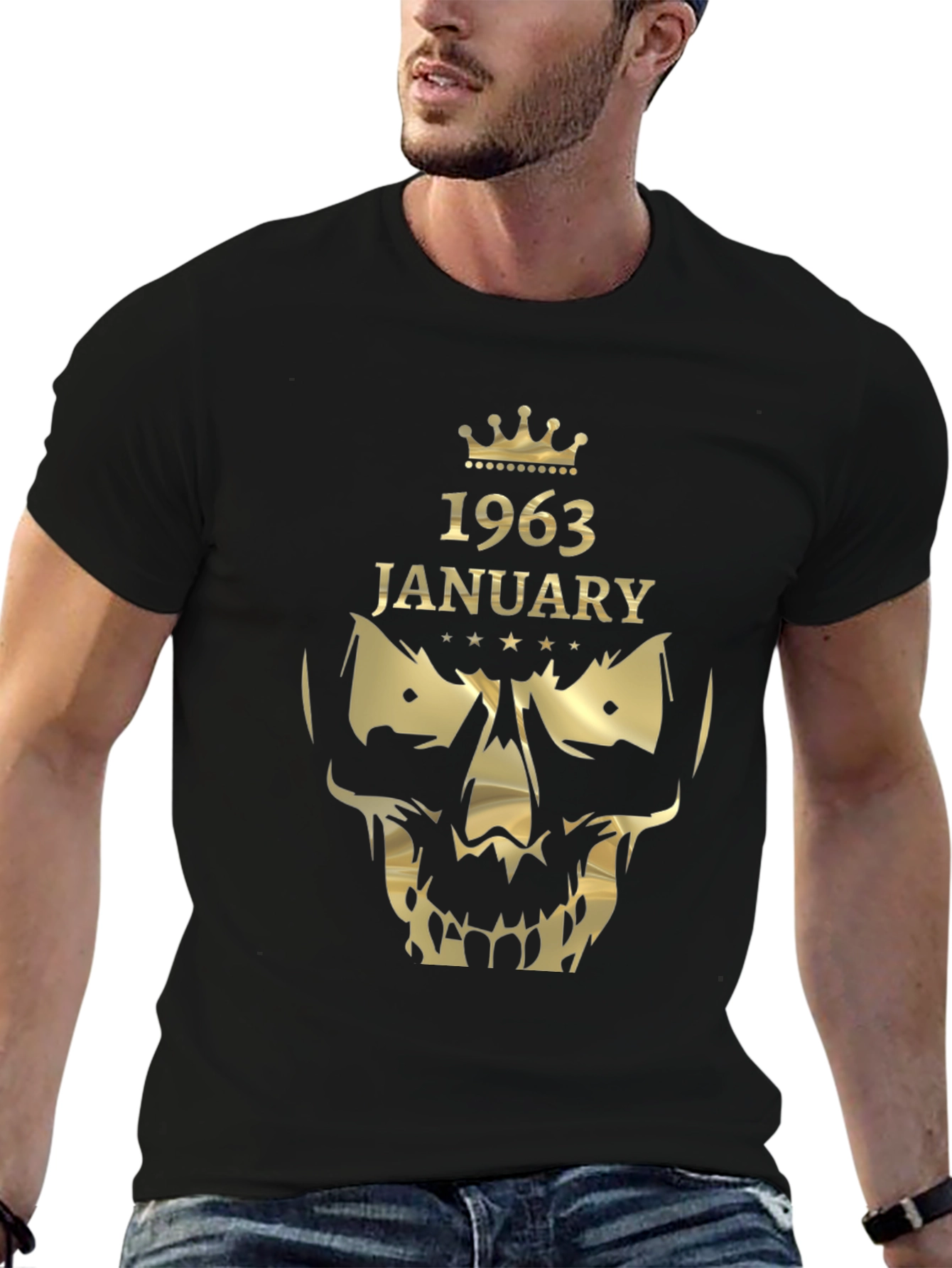 1963 January Skull Graphic T-Shirt
