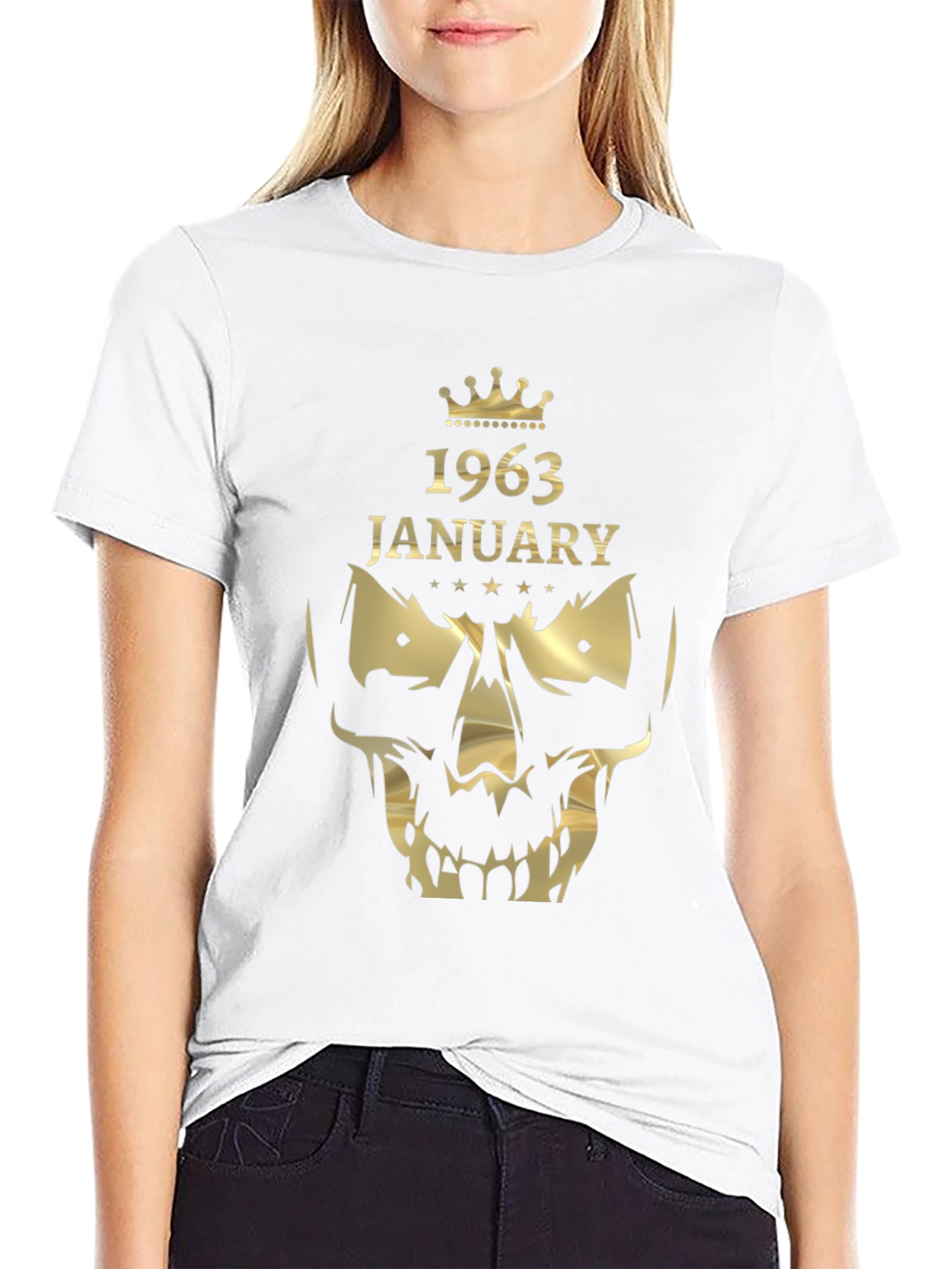 1963 January Skull Graphic T-Shirt