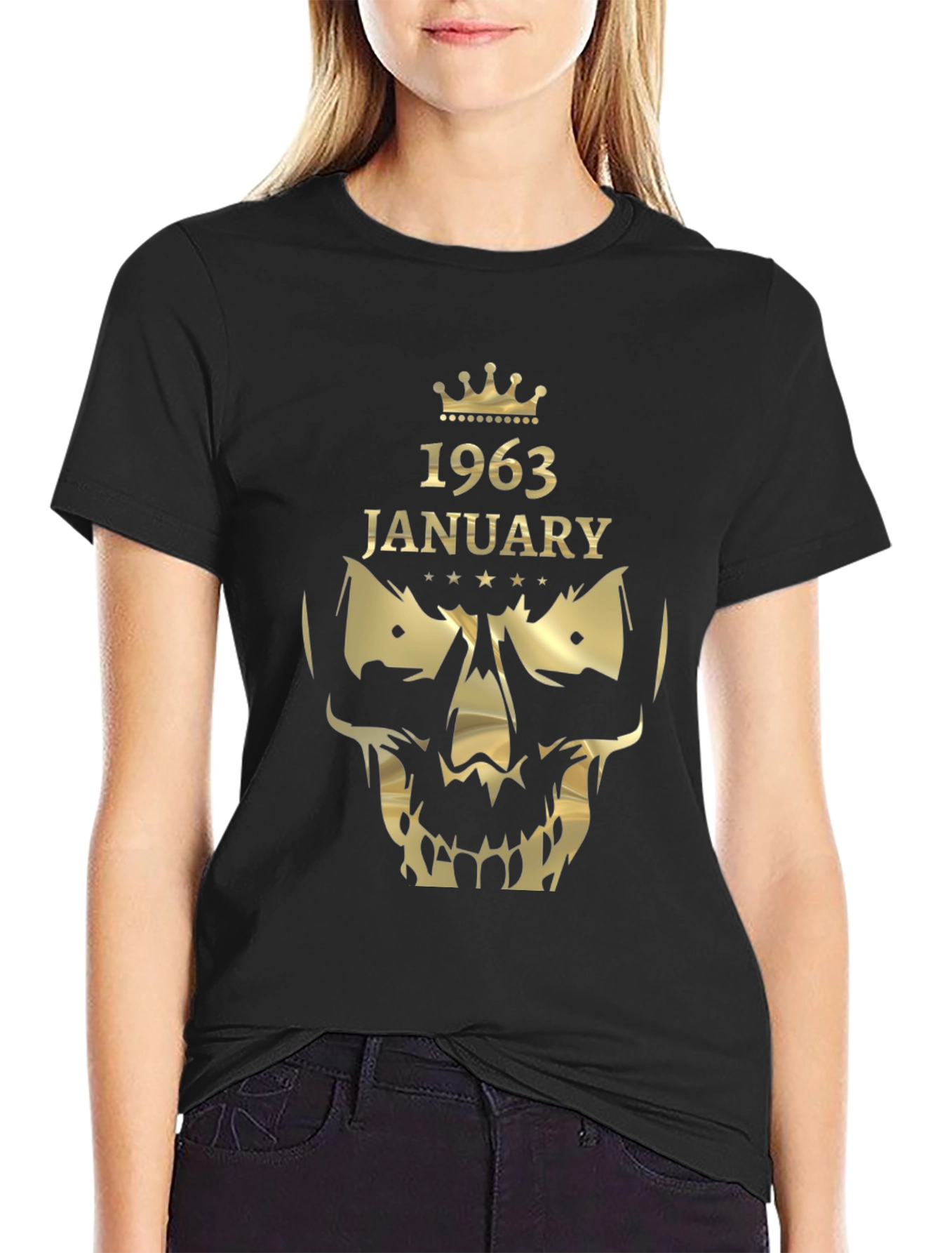 1963 January Skull Graphic T-Shirt