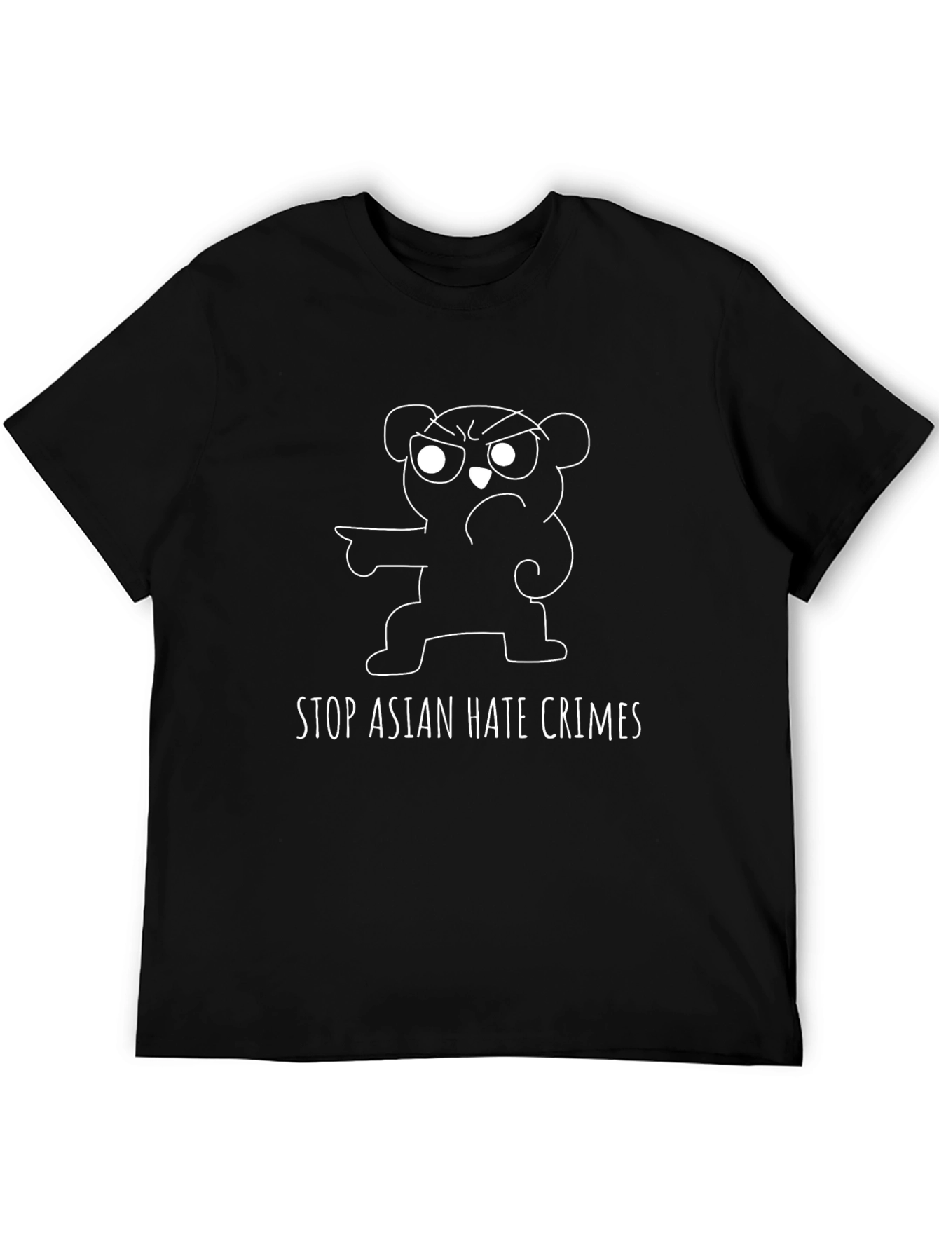 Stop Asian Hate Crimes T-Shirt - Protest Bear Design