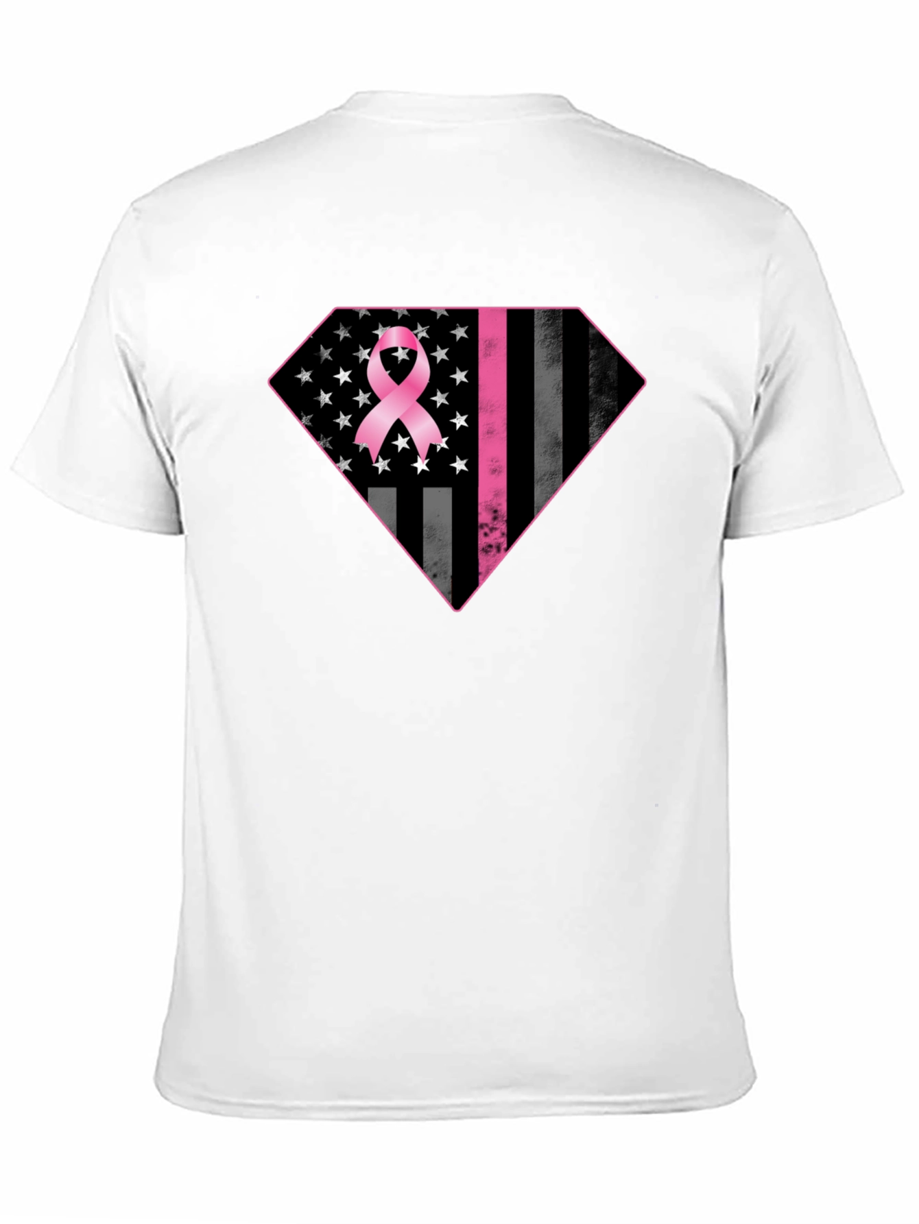 Breast Cancer Awareness Flag Graphic Tee