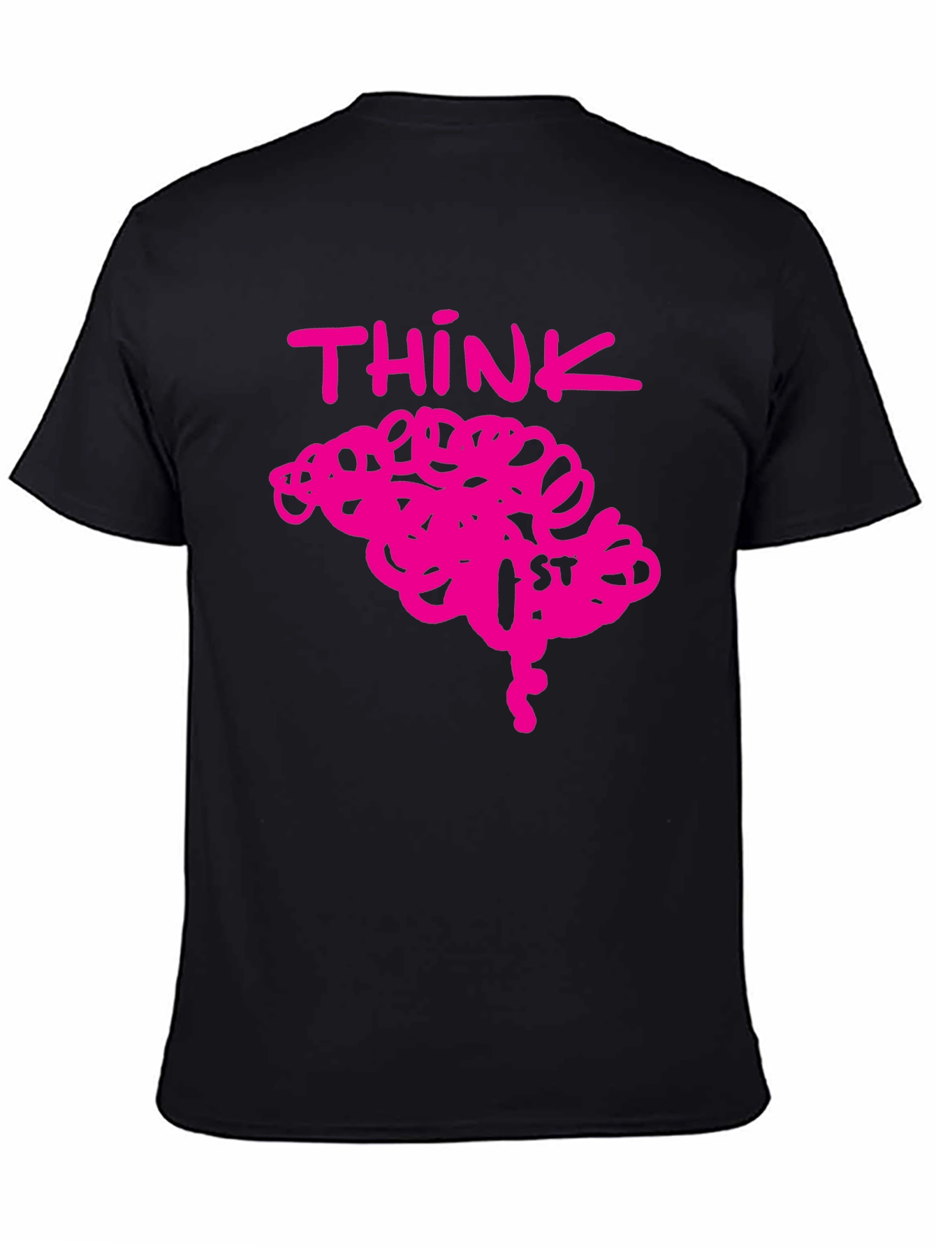 Think Brain Pink Graphic Tee