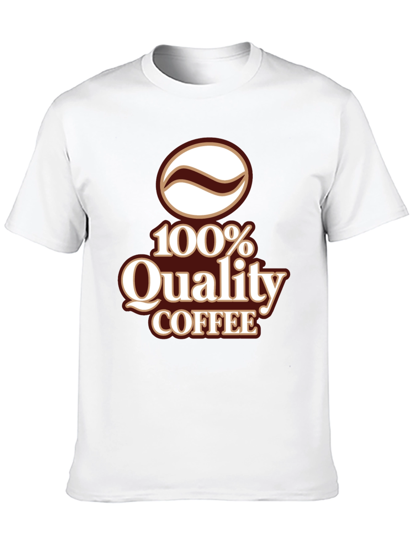 100% Quality Coffee Graphic T-Shirt - Black