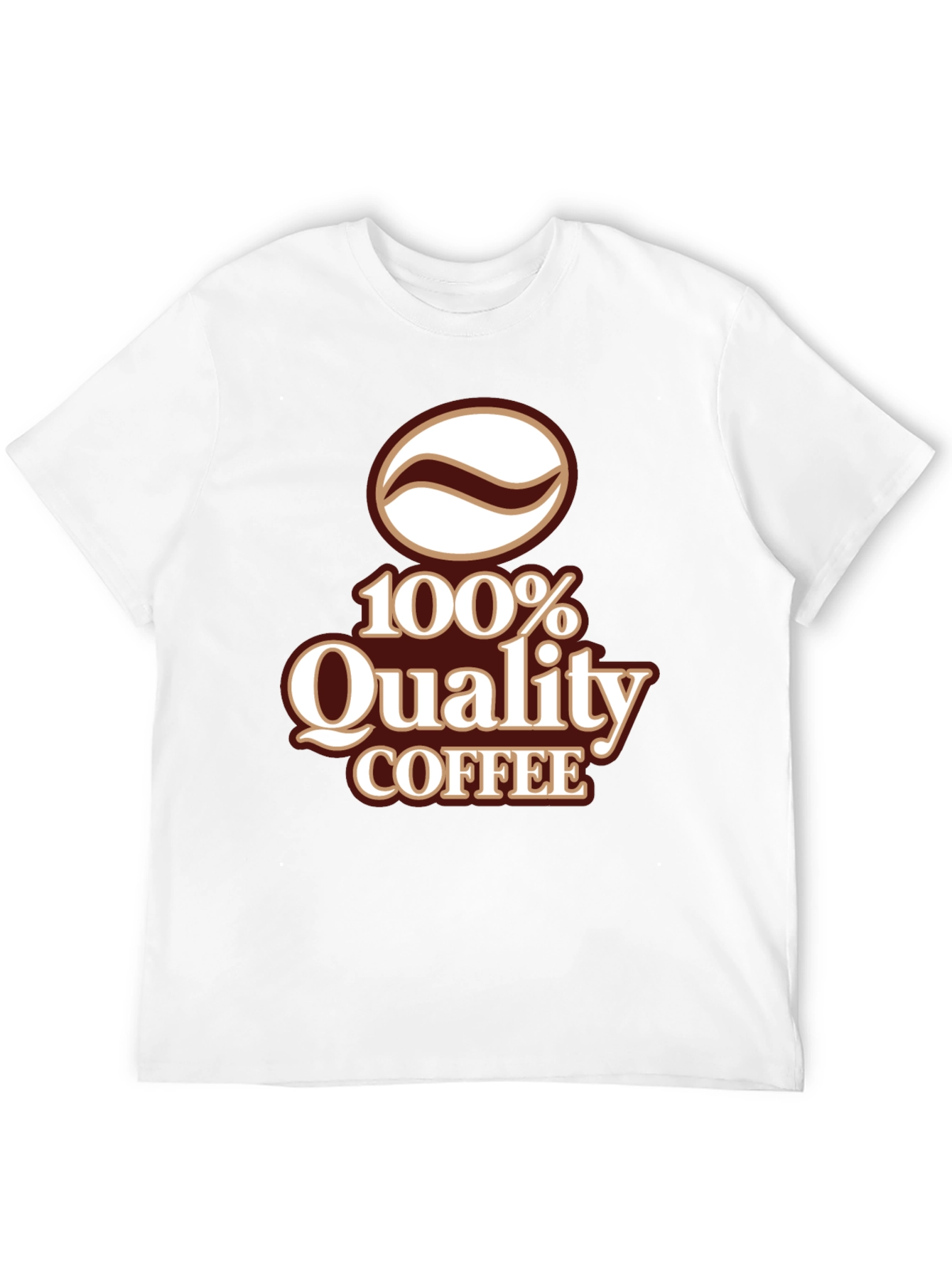 100% Quality Coffee Graphic T-Shirt - Black
