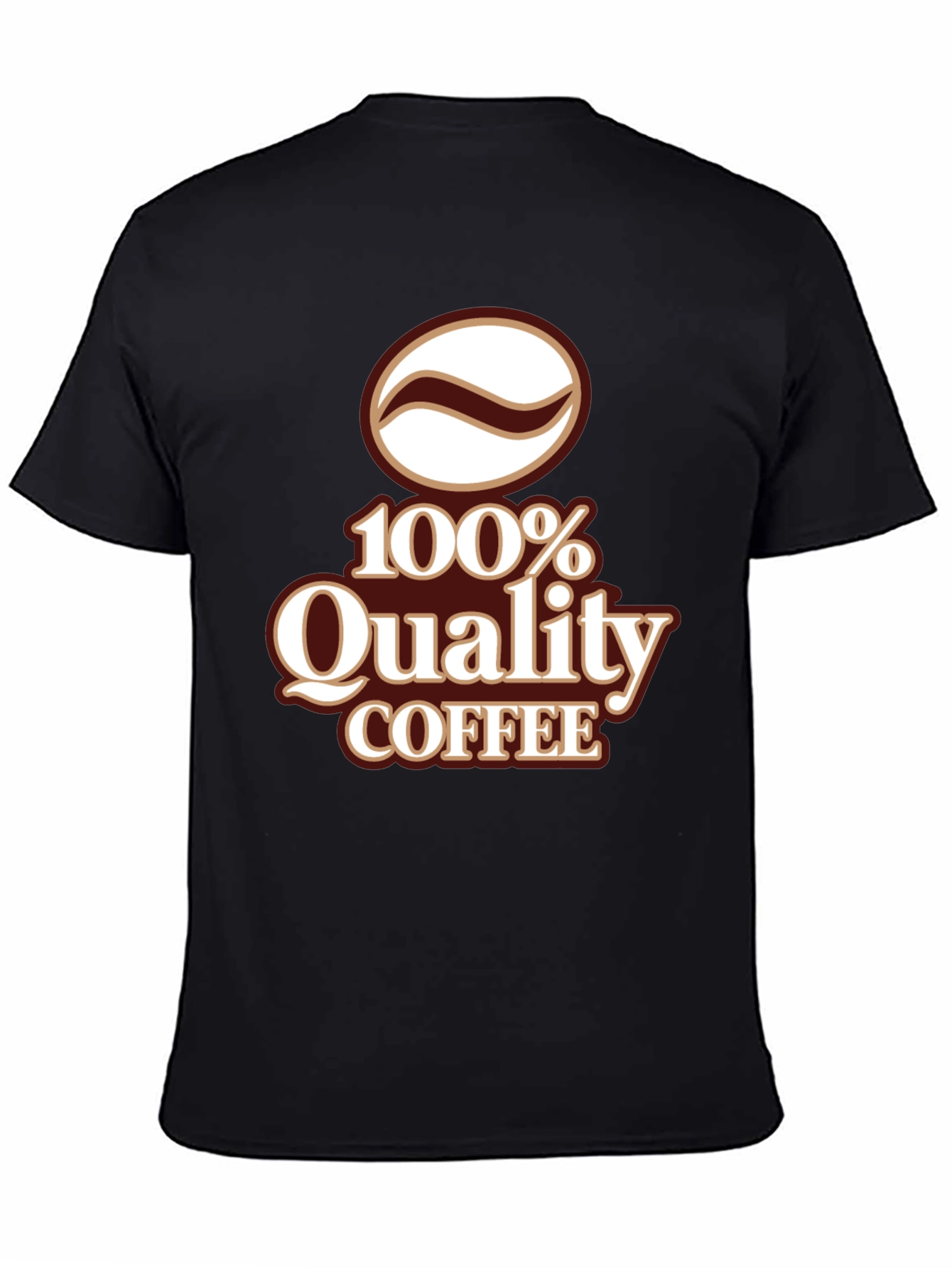 100% Quality Coffee Graphic T-Shirt - Black