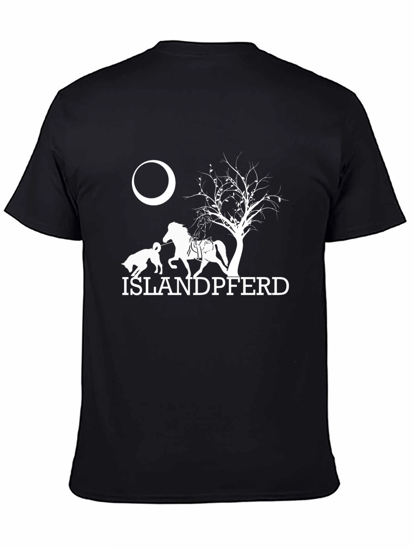 Islandpferd T-Shirt - Horse and Dog Design