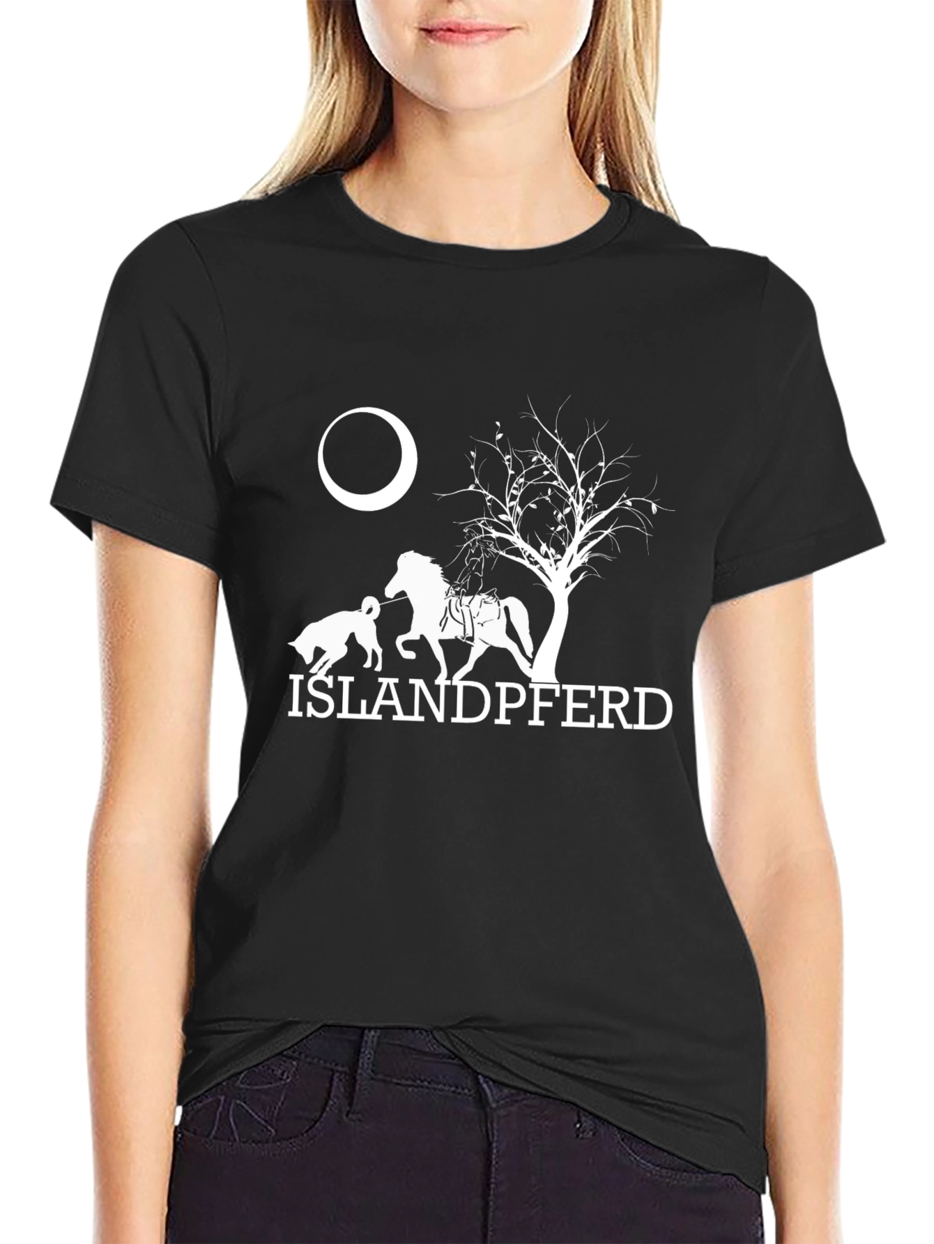 Islandpferd T-Shirt - Horse and Dog Design