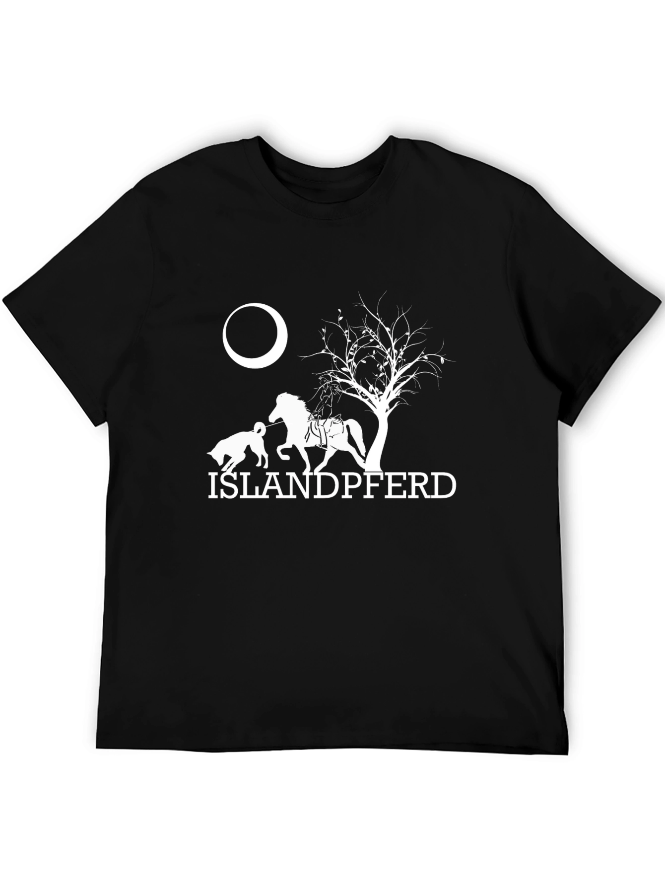 Islandpferd T-Shirt - Horse and Dog Design