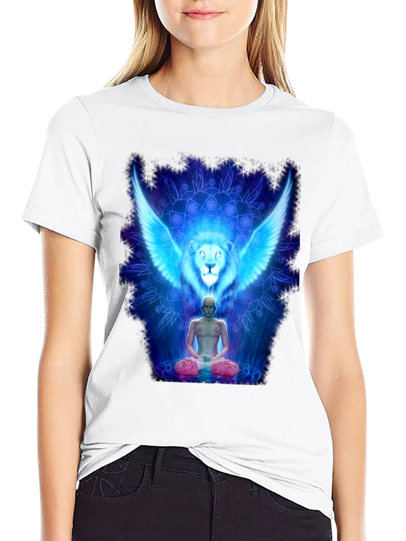 Winged Lion Meditation T-Shirt