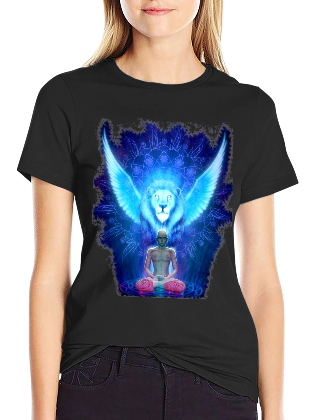 Winged Lion Meditation T-Shirt