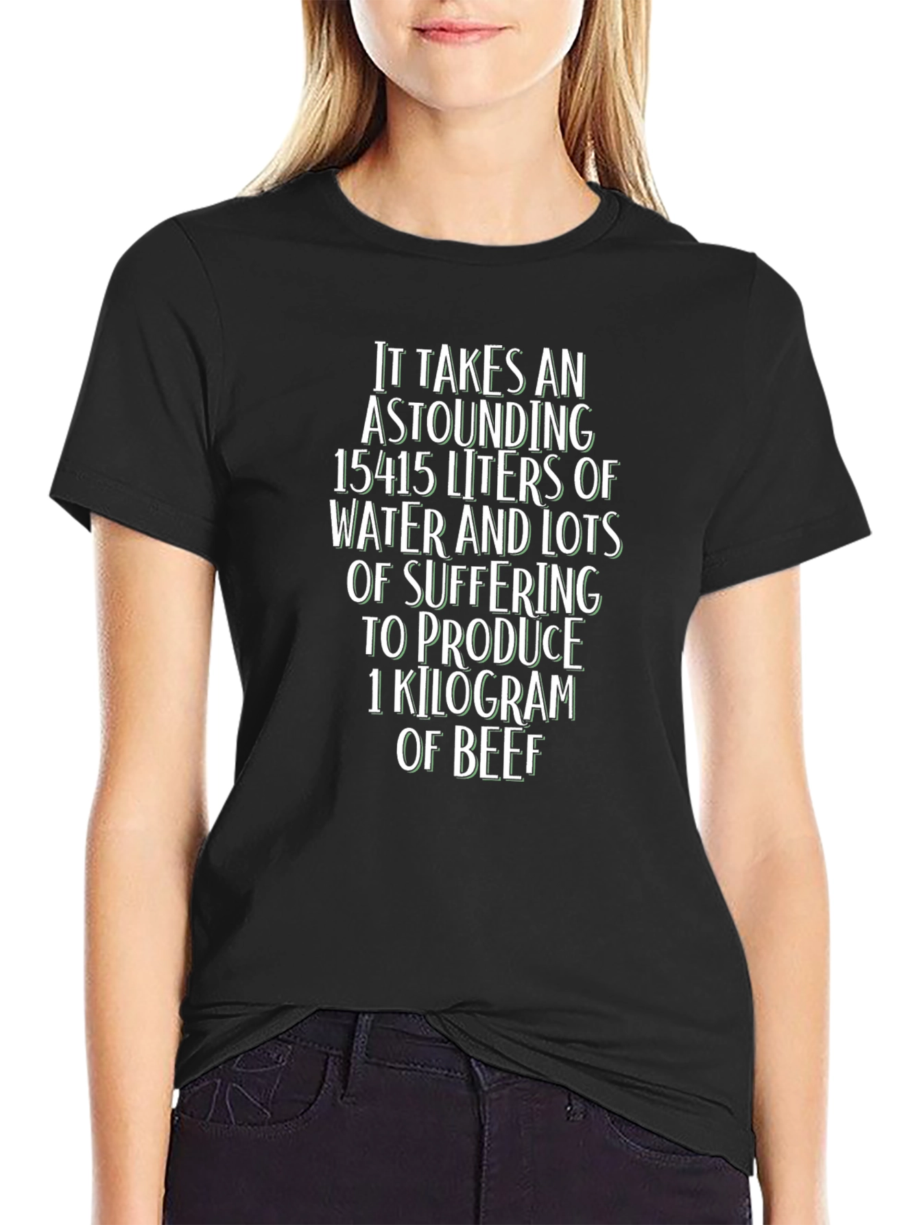 Vegan Awareness T-Shirt: Beef Production Impact
