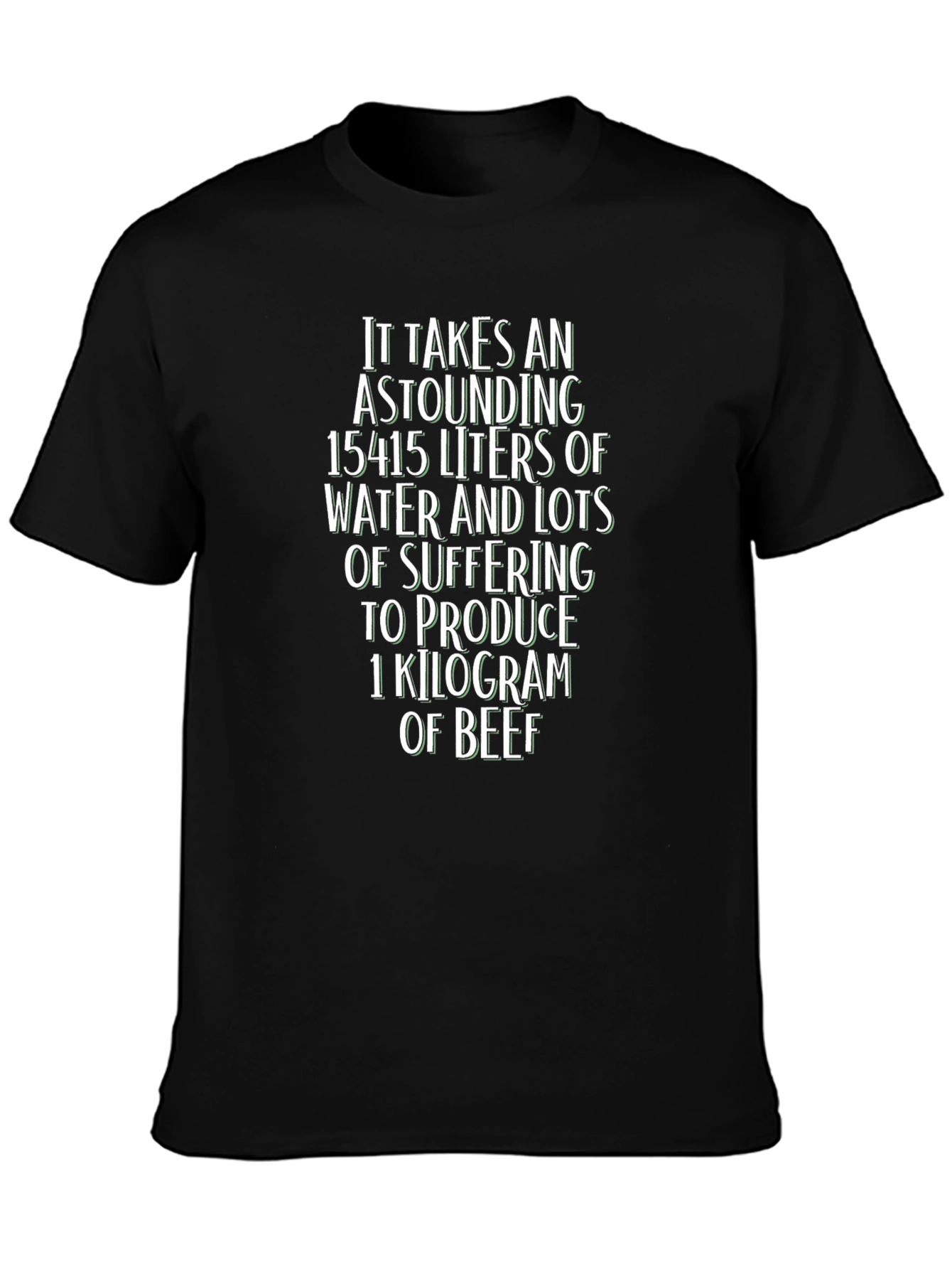 Vegan Awareness T-Shirt: Beef Production Impact