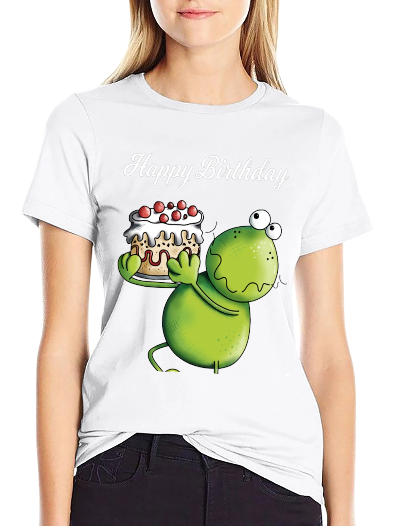 Happy Birthday Frog T-Shirt - Unique Graphic Tee