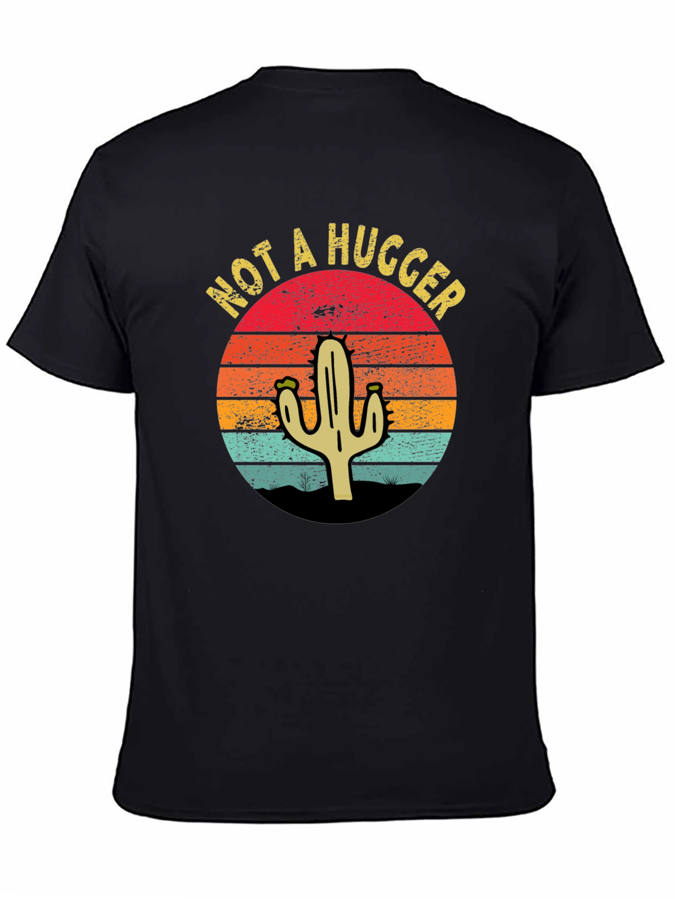 Not A Hugger Cactus Graphic T-Shirt - Unisex