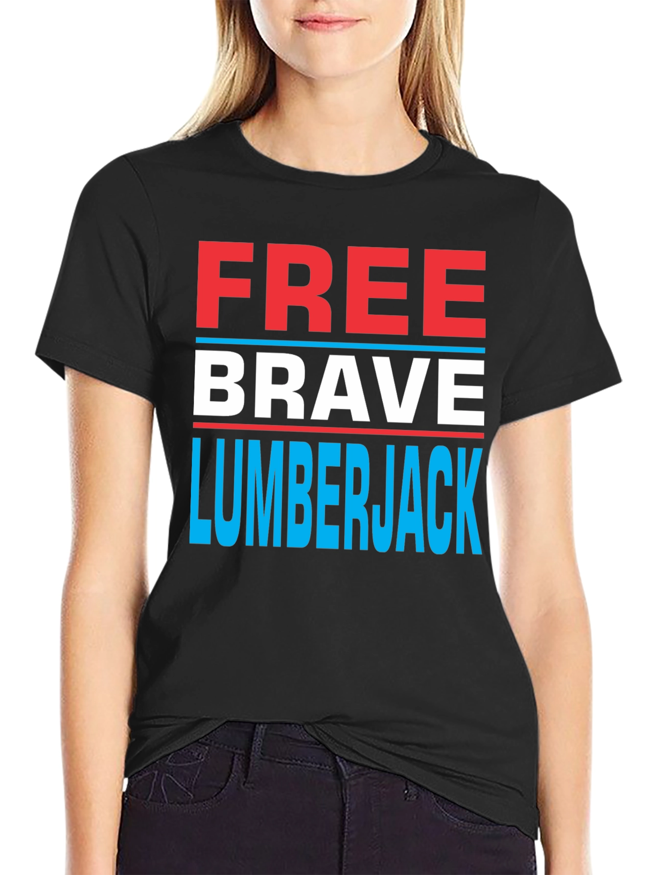 Free Brave Lumberjack T-Shirt