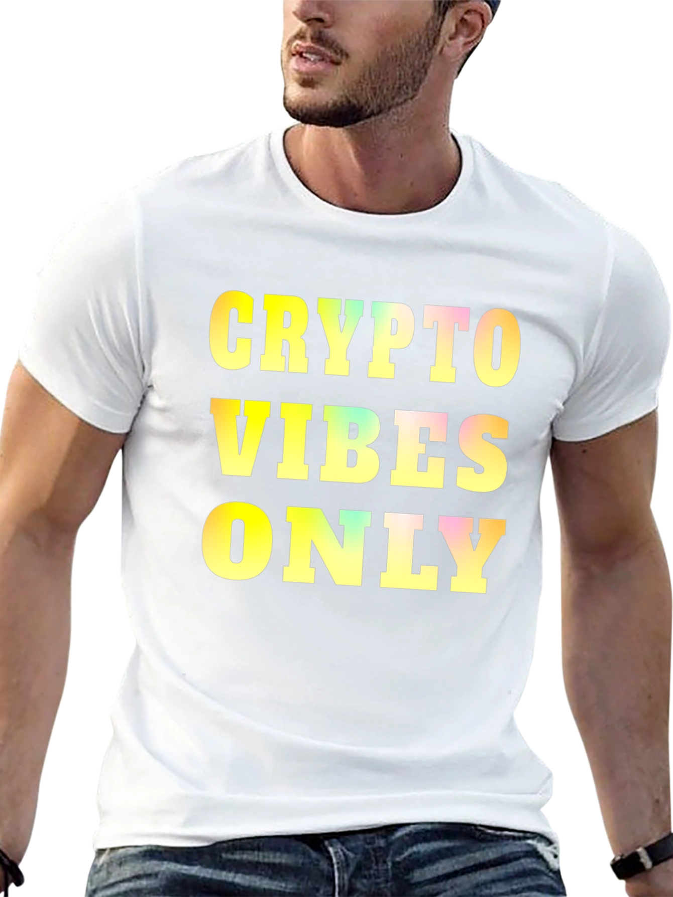 Crypto Vibes Only Graphic Tee - Black