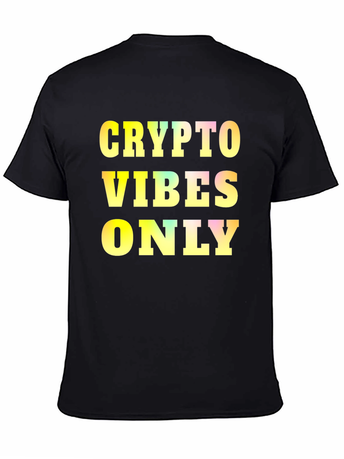 Crypto Vibes Only Graphic Tee - Black