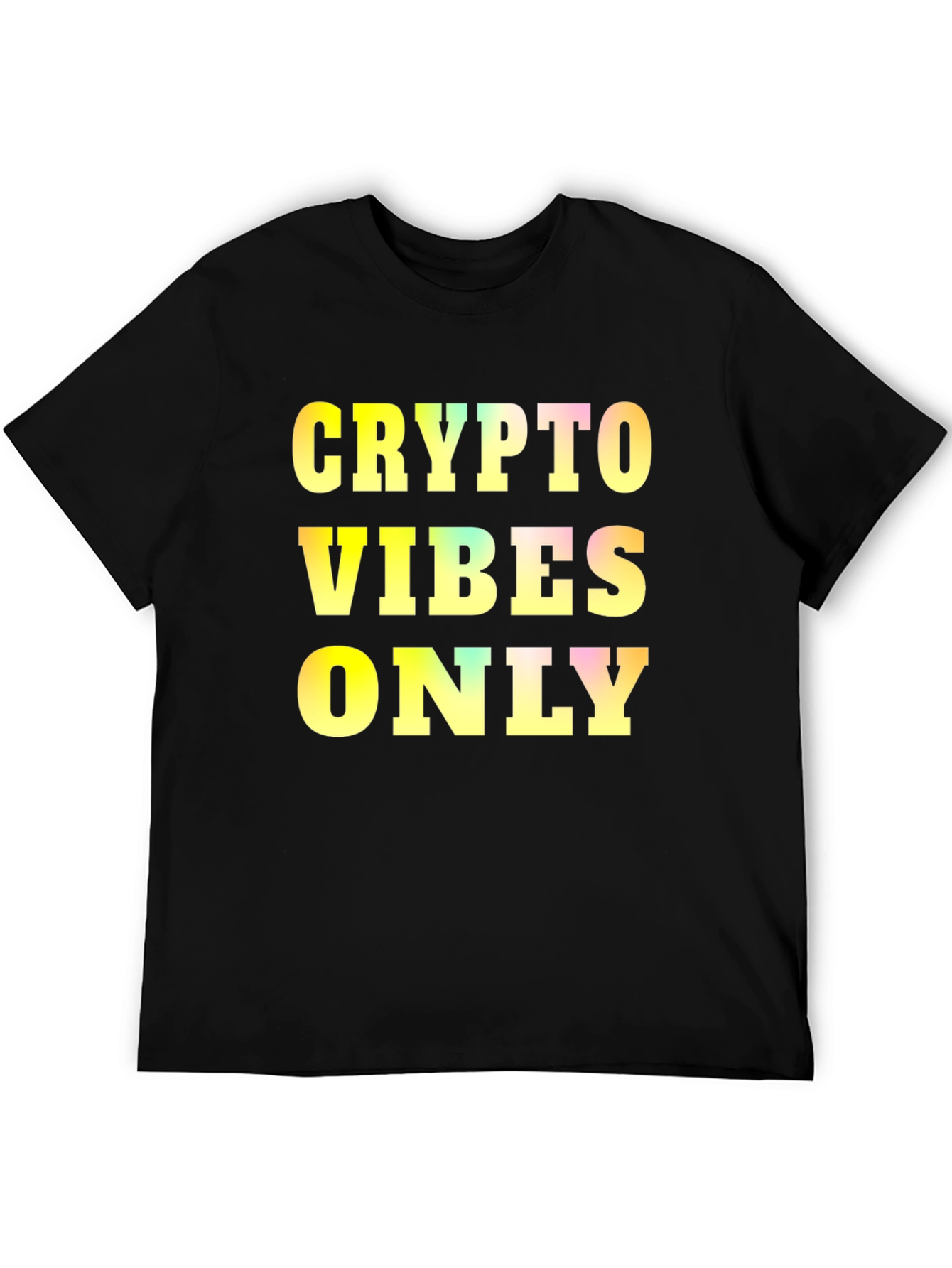 Crypto Vibes Only Graphic Tee - Black