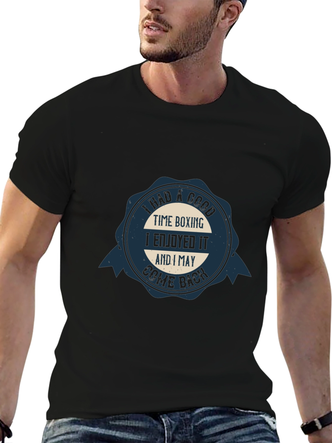 Boxing Time Cotton Tee - I May Come Back