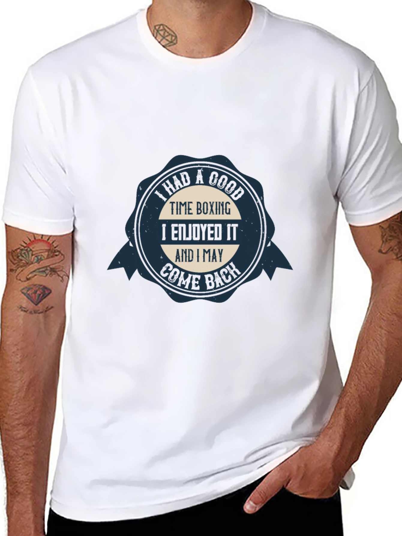 Boxing Time Cotton Tee - I May Come Back