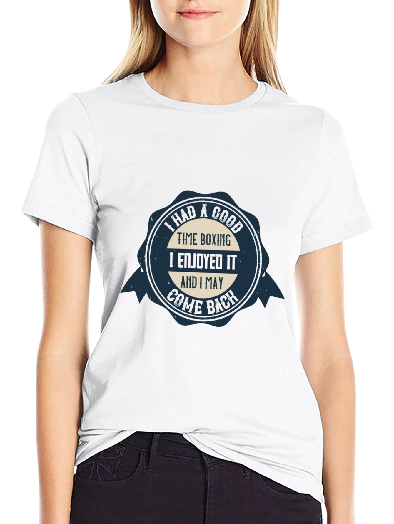 Boxing Time Cotton Tee - I May Come Back