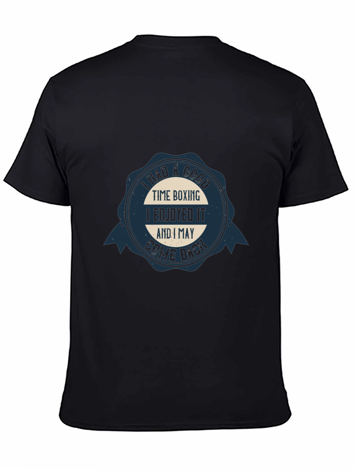 Boxing Time Cotton Tee - I May Come Back