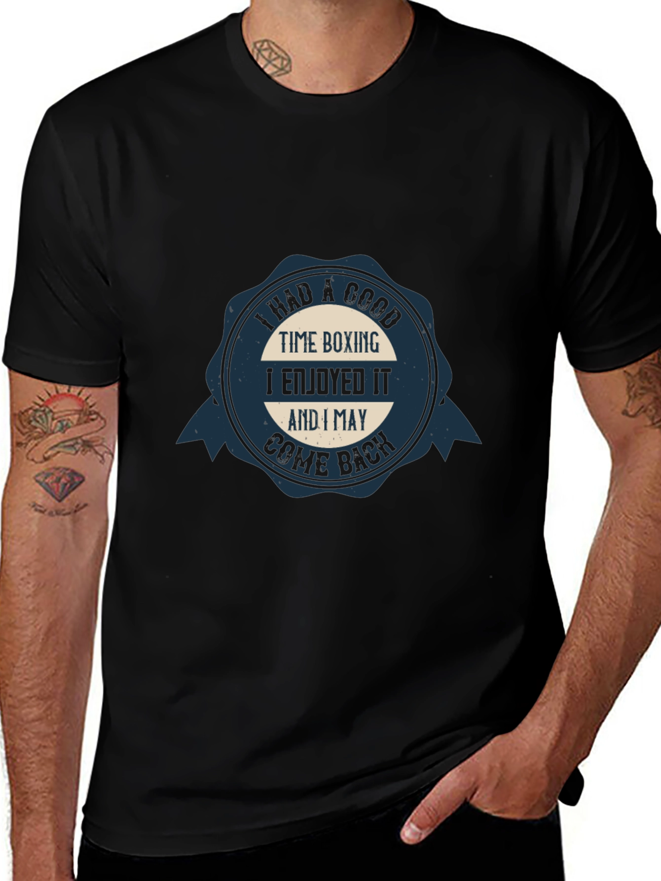 Boxing Time Cotton Tee - I May Come Back