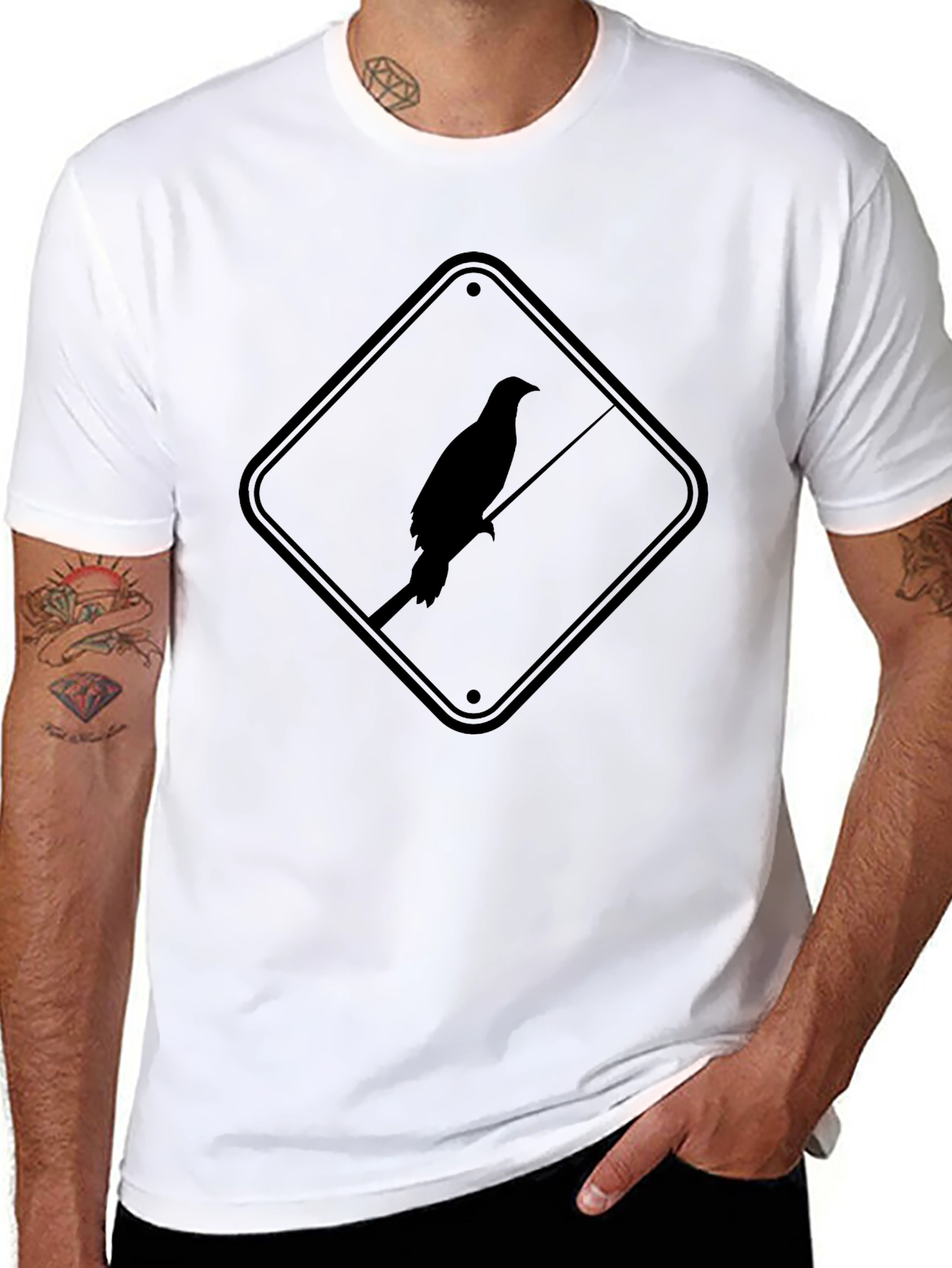 Black Raven Sign Graphic Tee