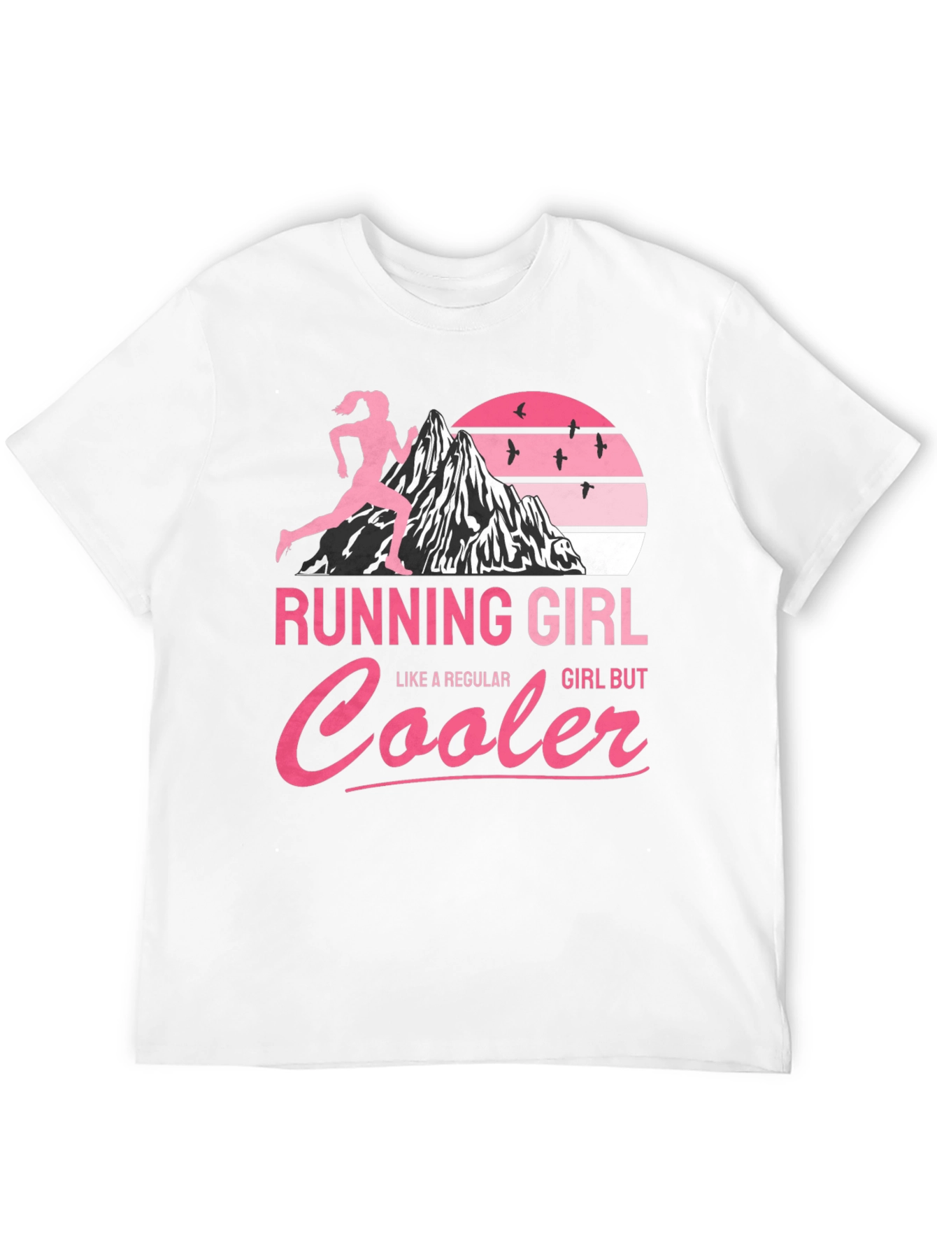 Running Girl T-Shirt - Cool Runner Design