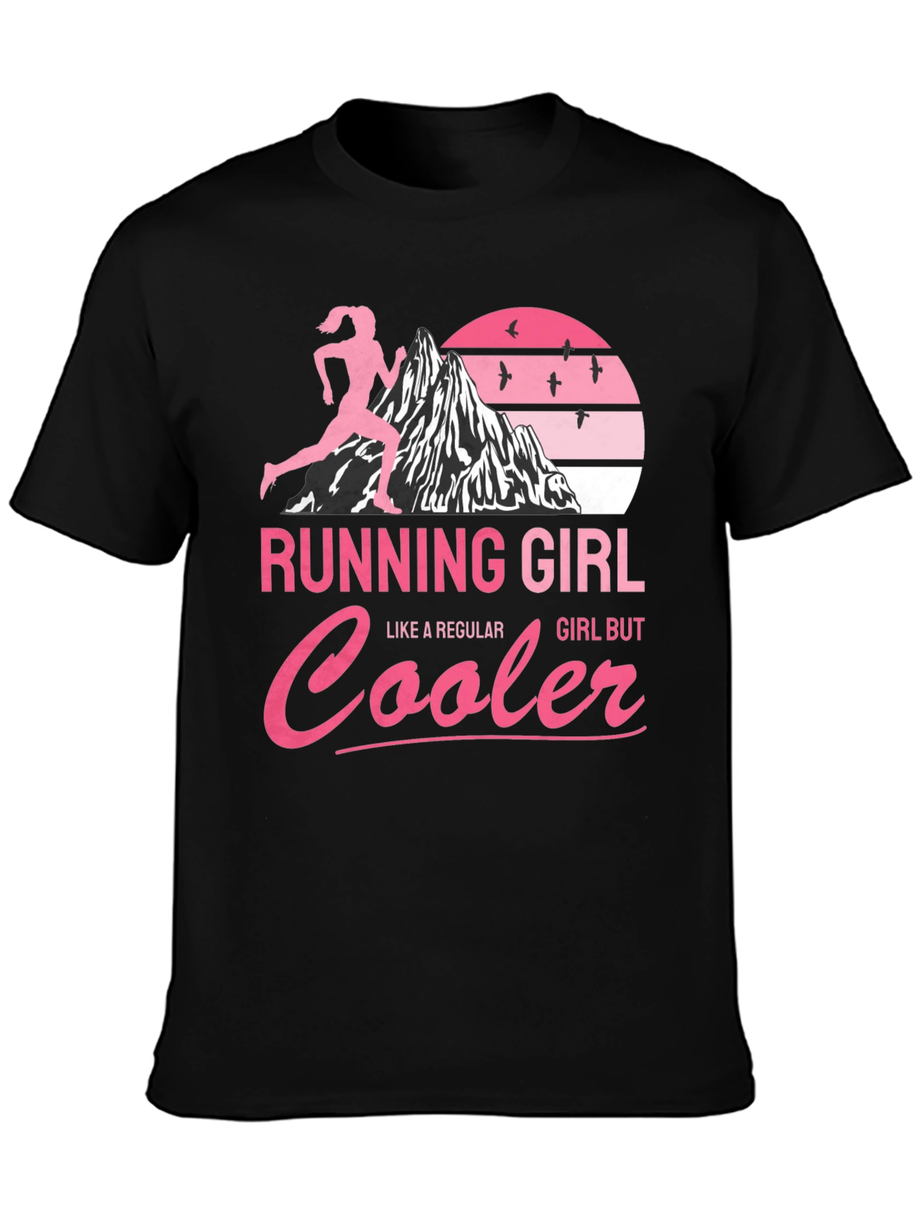 Running Girl T-Shirt - Cool Runner Design