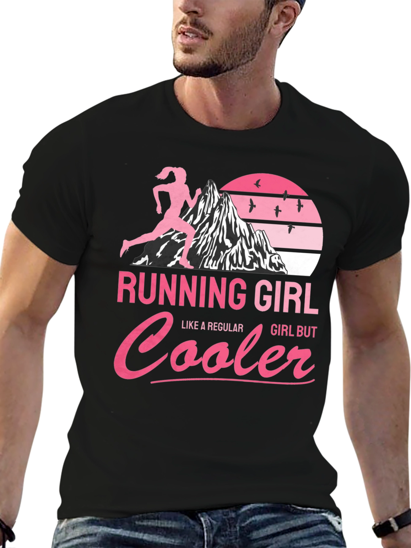 Running Girl T-Shirt - Cool Runner Design