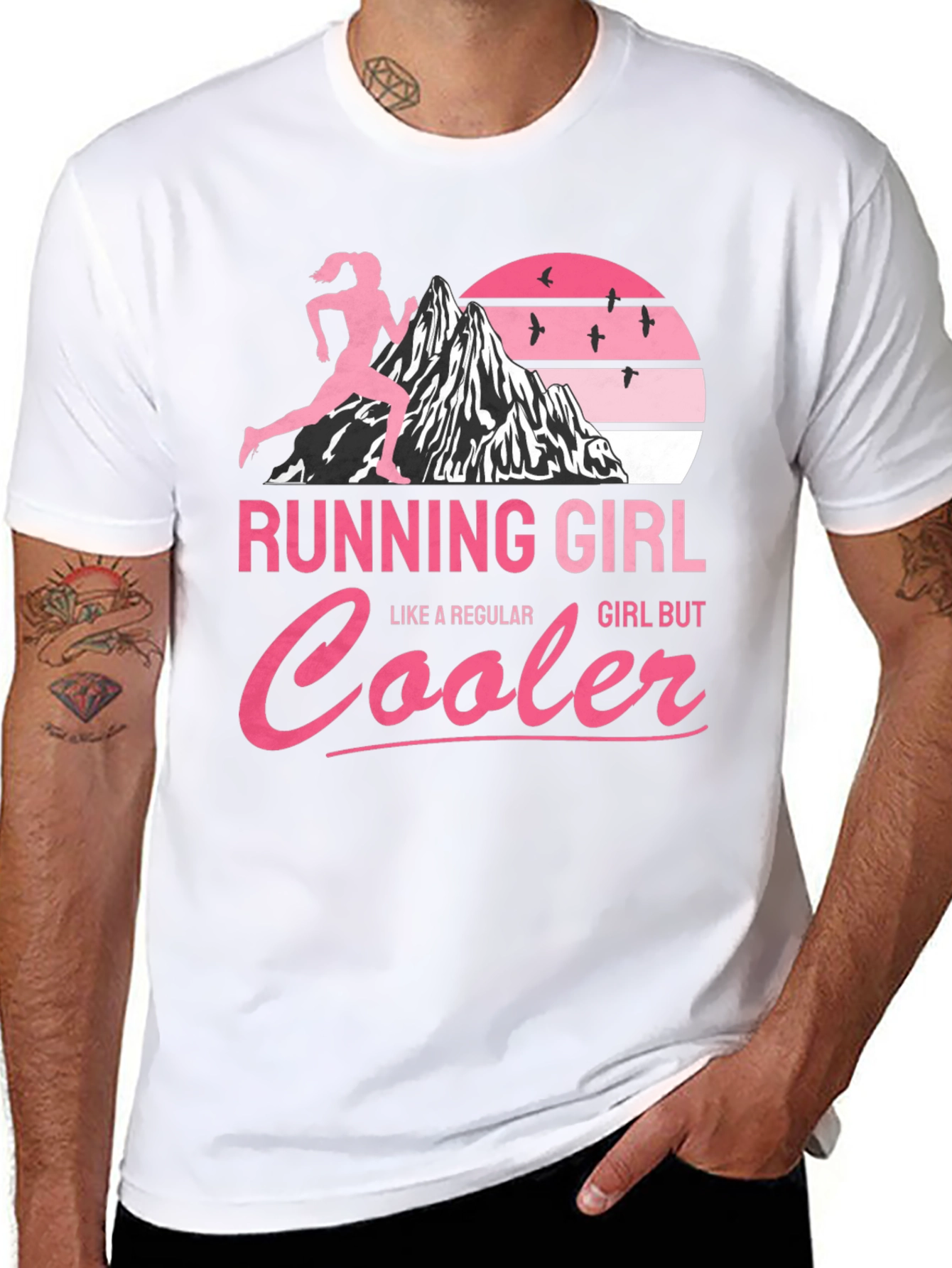 Running Girl T-Shirt - Cool Runner Design