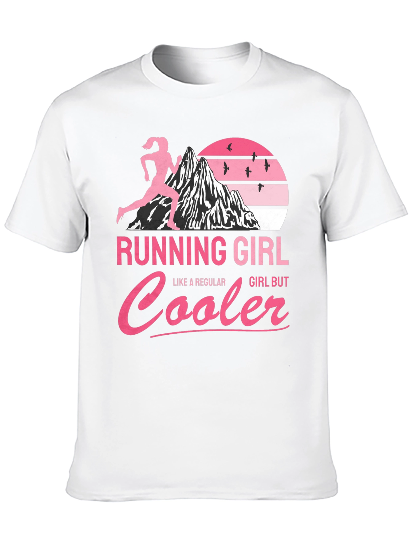 Running Girl T-Shirt - Cool Runner Design