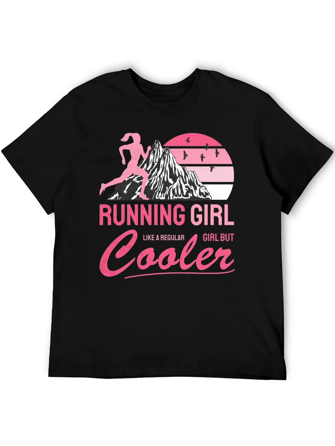 Running Girl T-Shirt - Cool Runner Design
