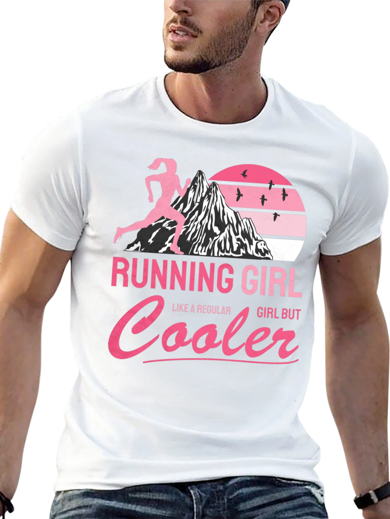 Running Girl T-Shirt - Cool Runner Design