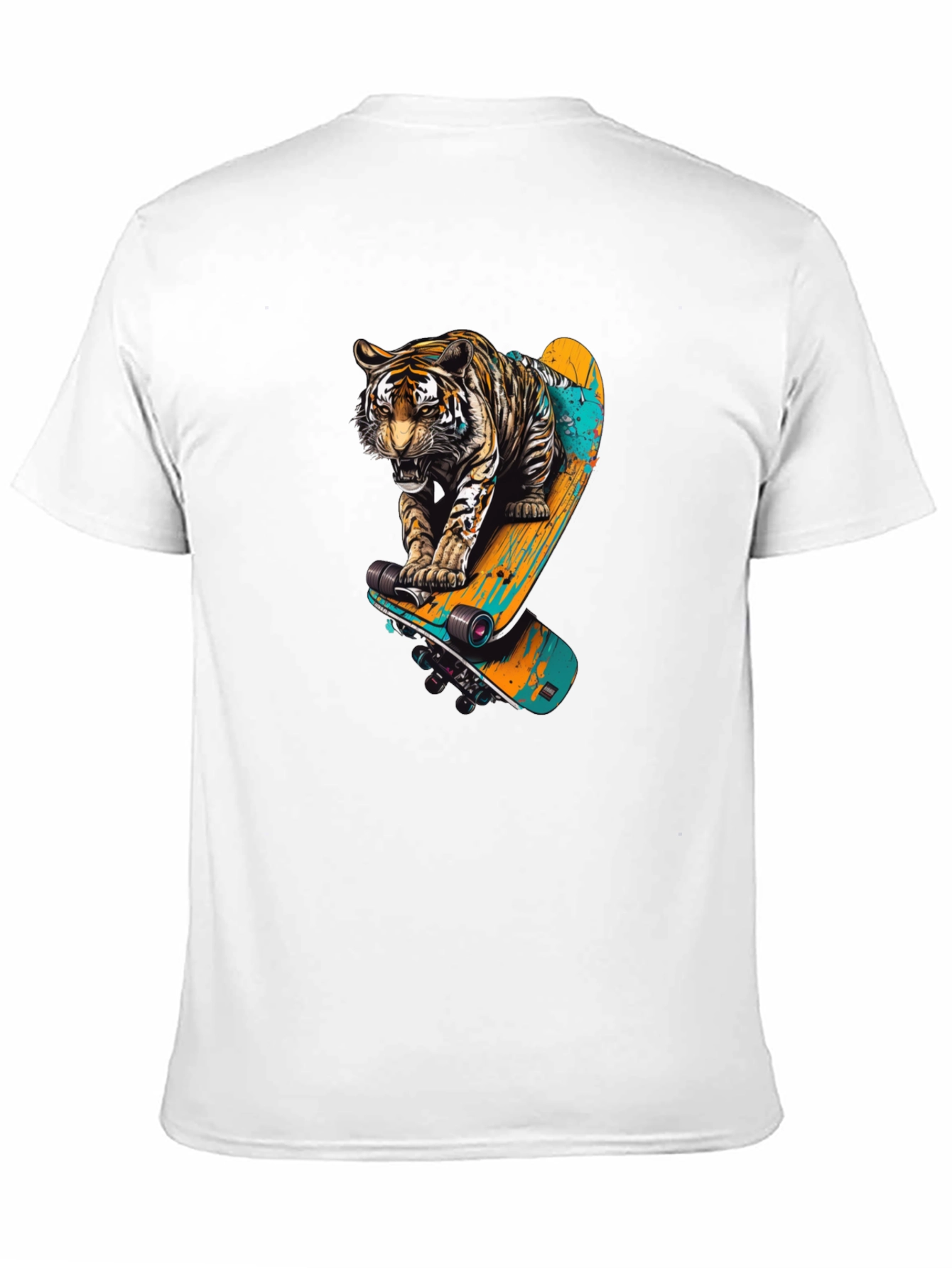 Tiger Skateboard Graphic T-Shirt