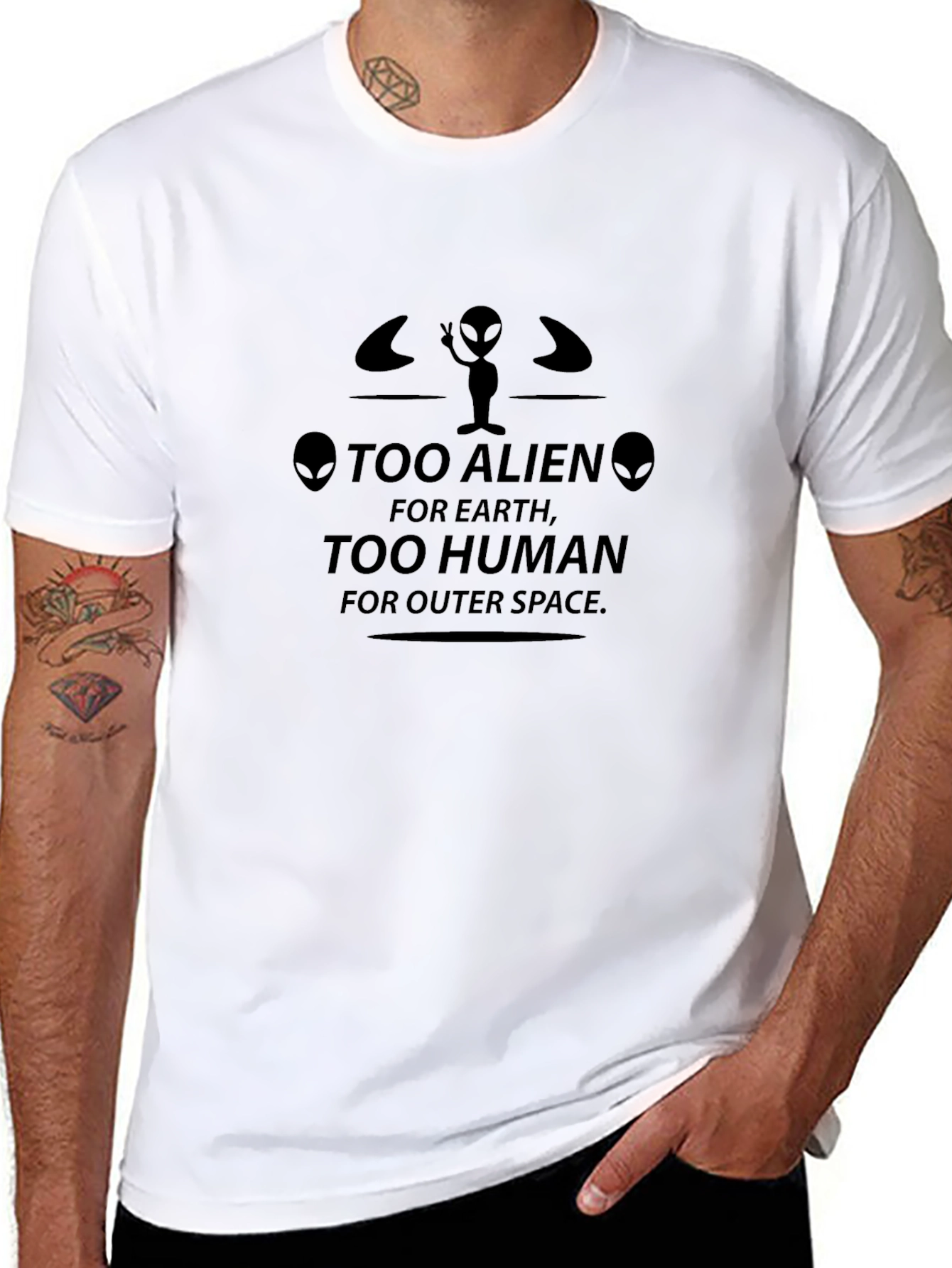 Too Alien Too Human Graphic T-Shirt