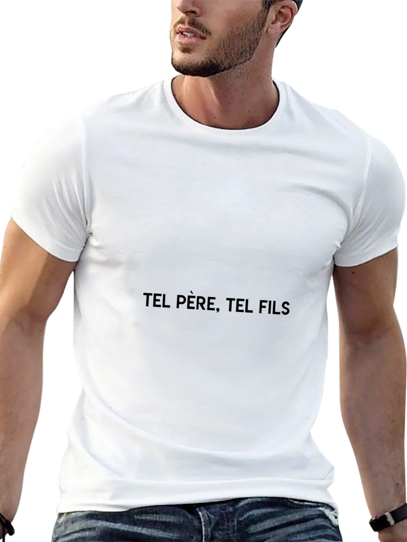 Tel Pere Tel Fils Black Graphic Tee