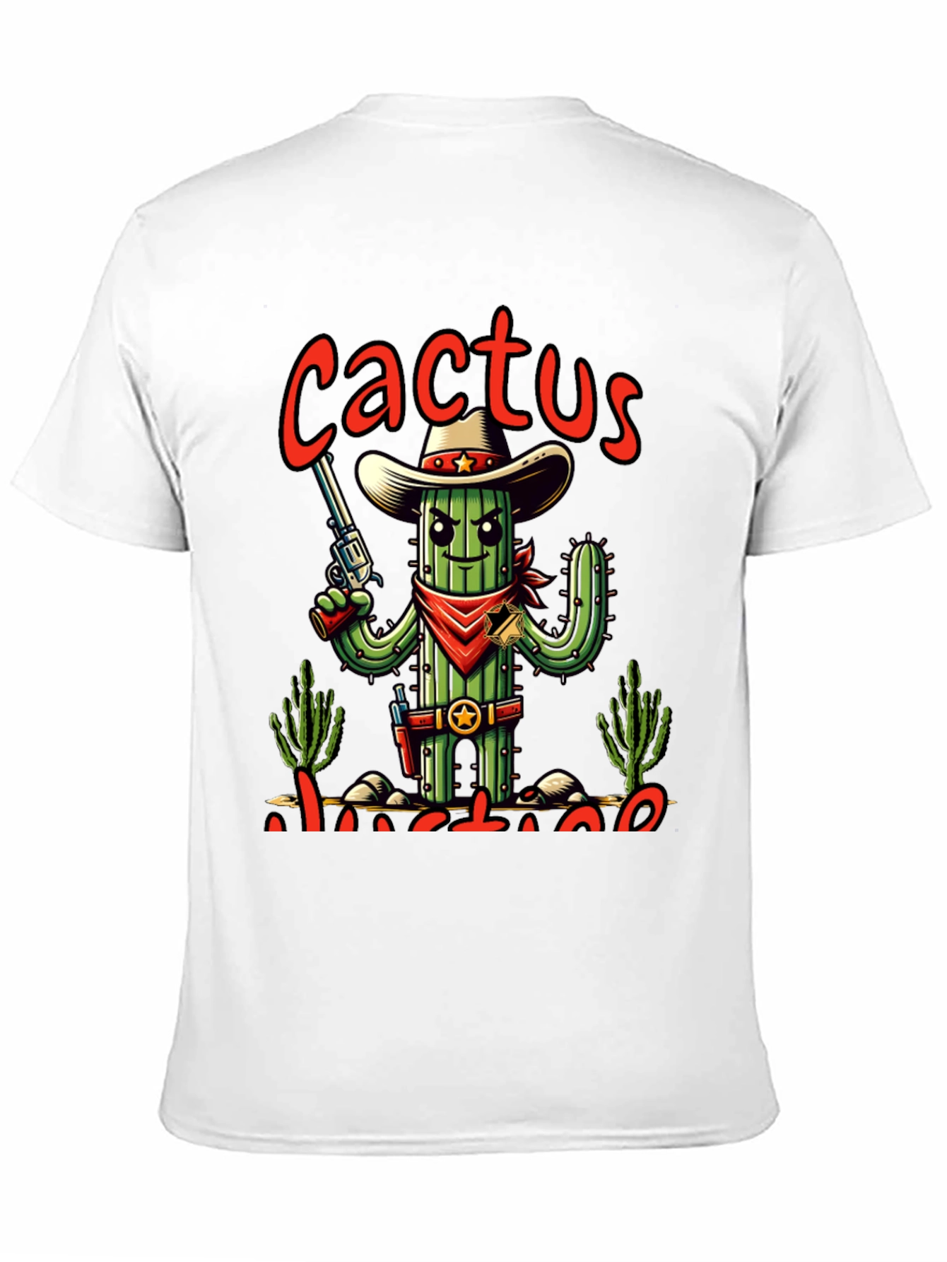 Cactus Justice Graphic Tee - Western Style