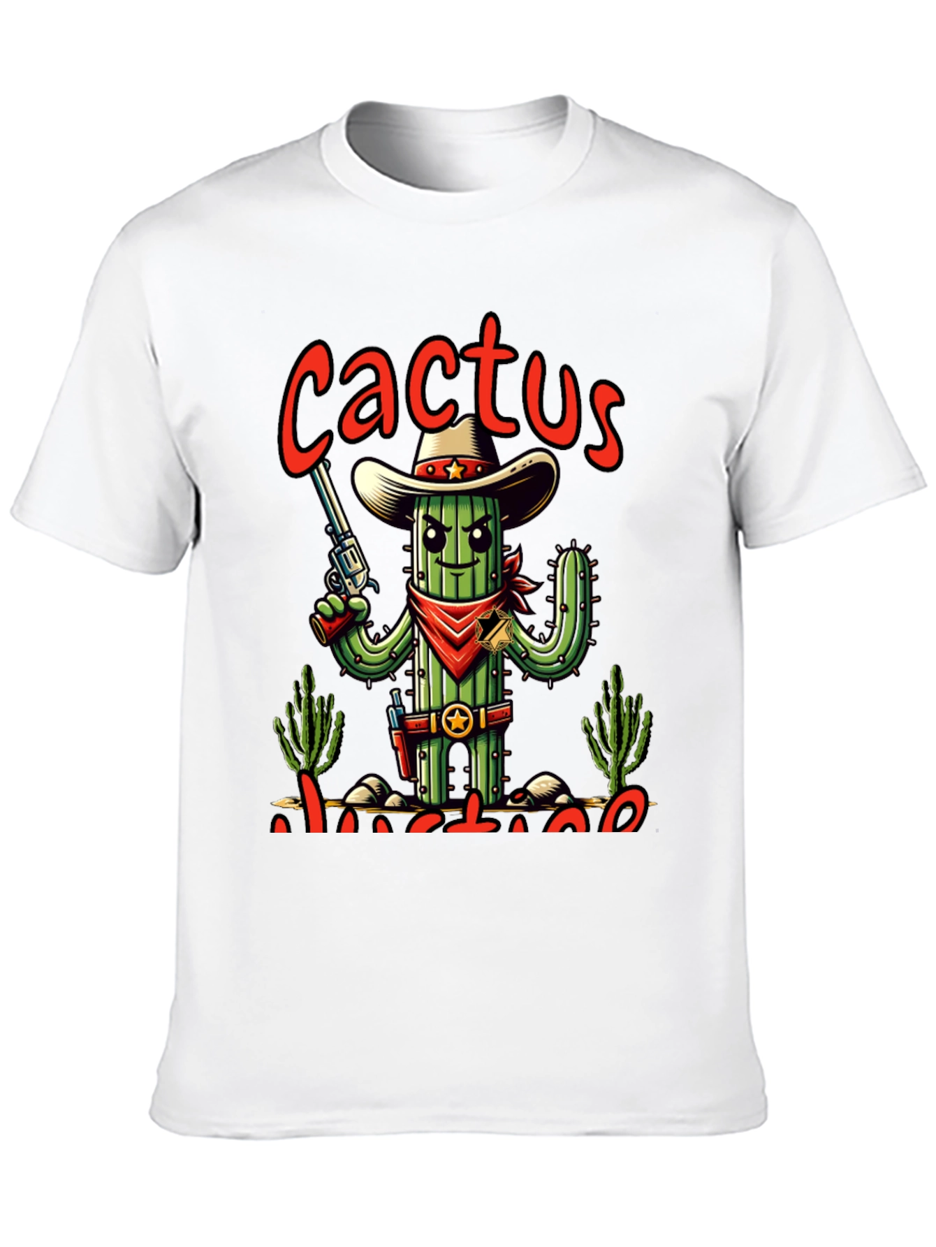 Cactus Justice Graphic Tee - Western Style