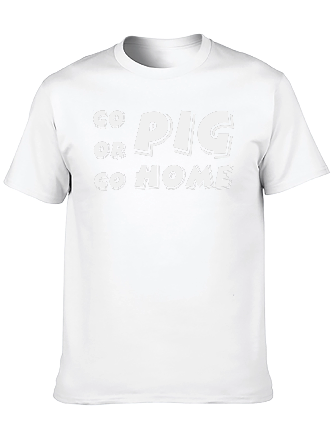 Go Pig or Go Home Black T-Shirt