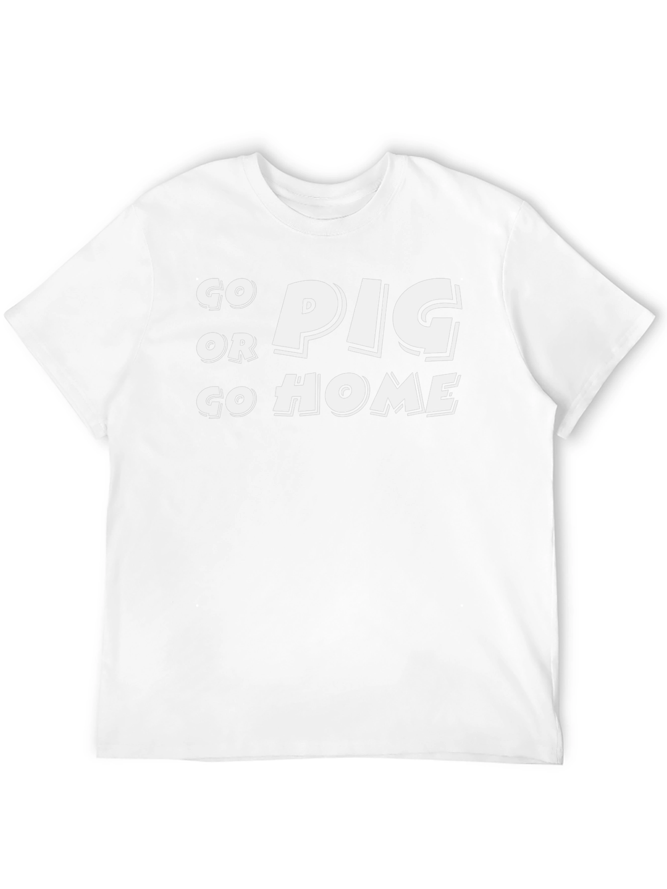 Go Pig or Go Home Black T-Shirt