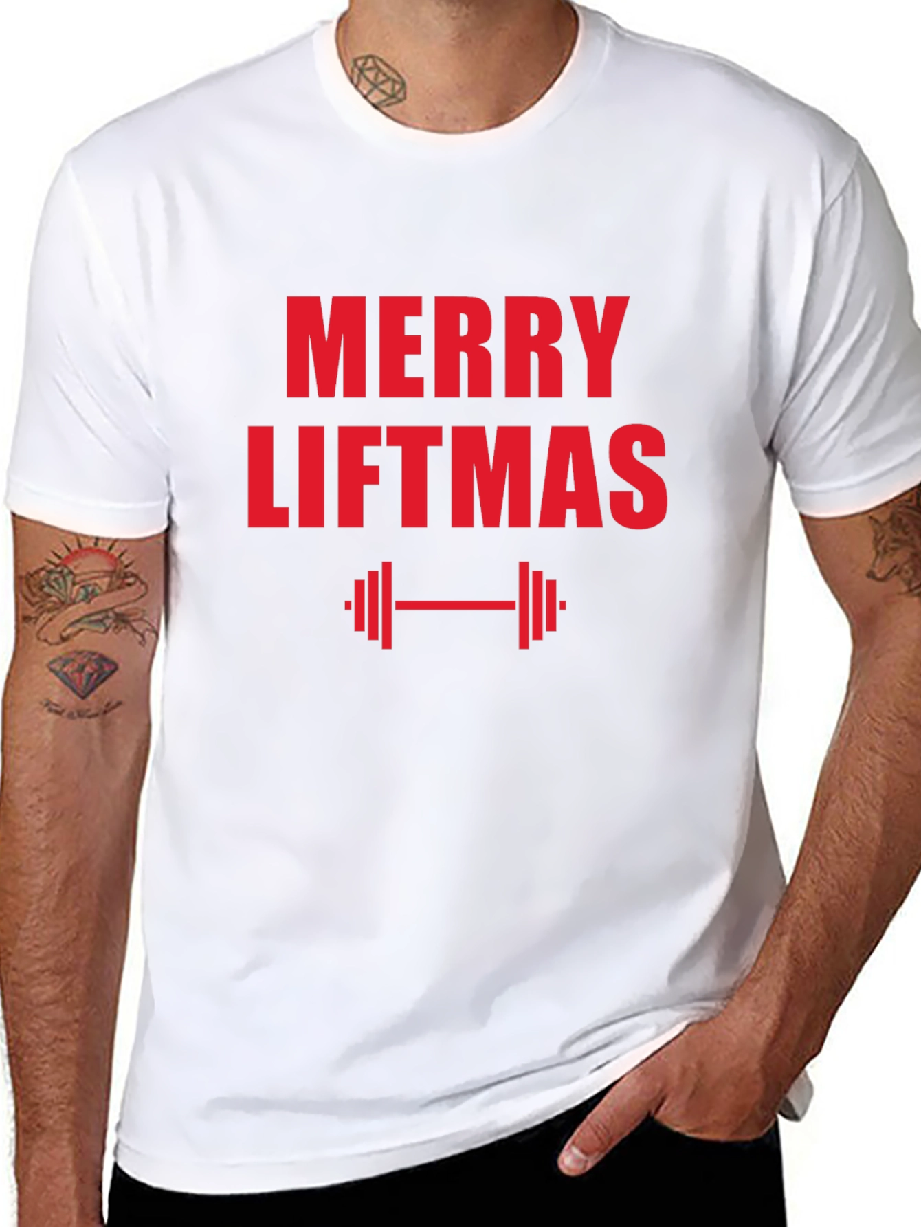 Merry Liftmas Black T-Shirt