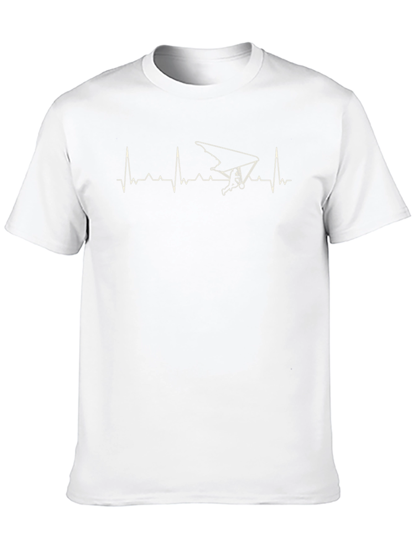 Hang Gliding Heartbeat Graphic T-Shirt