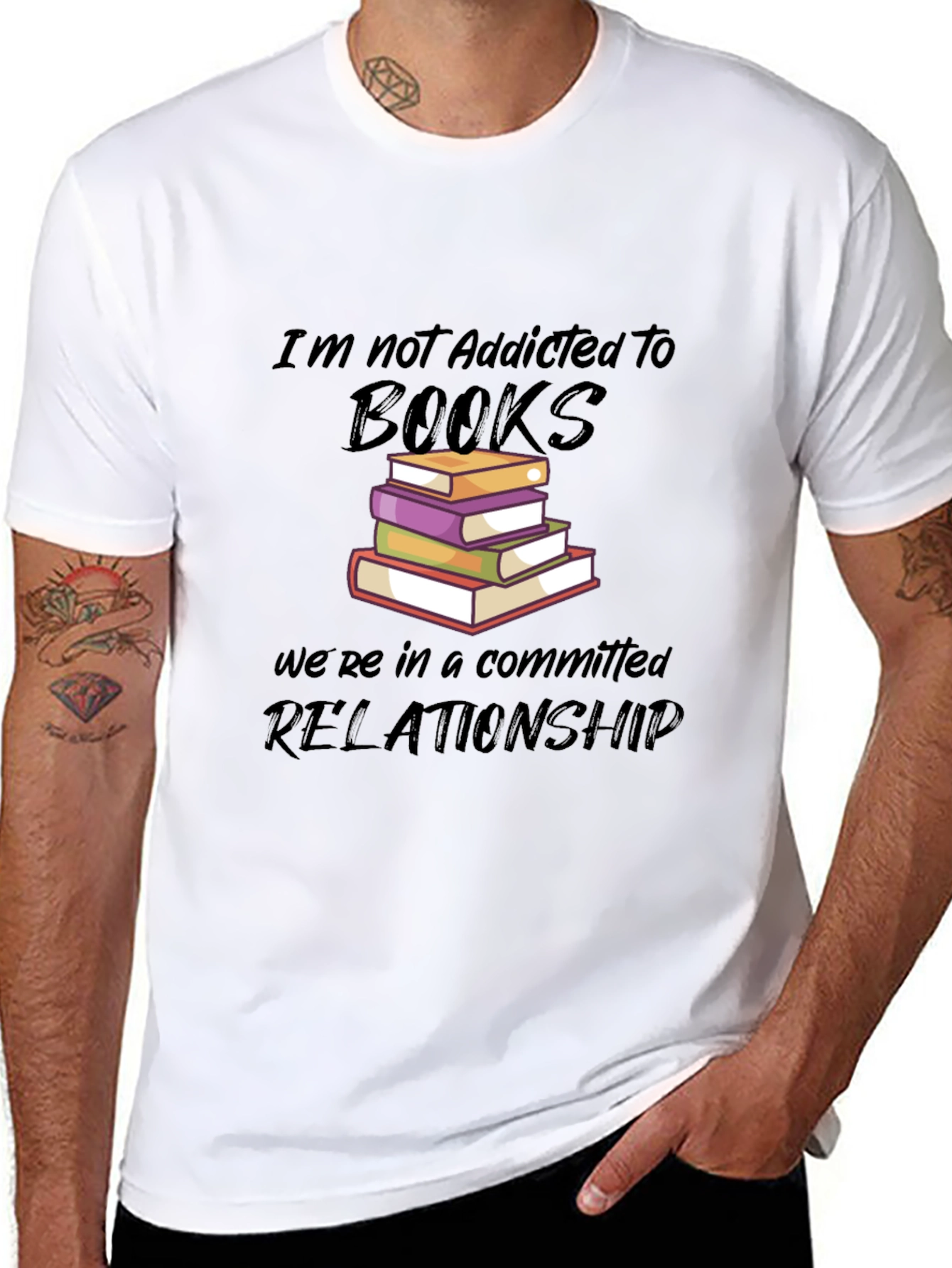 Book Lovers Graphic Tee - Committed Relationship