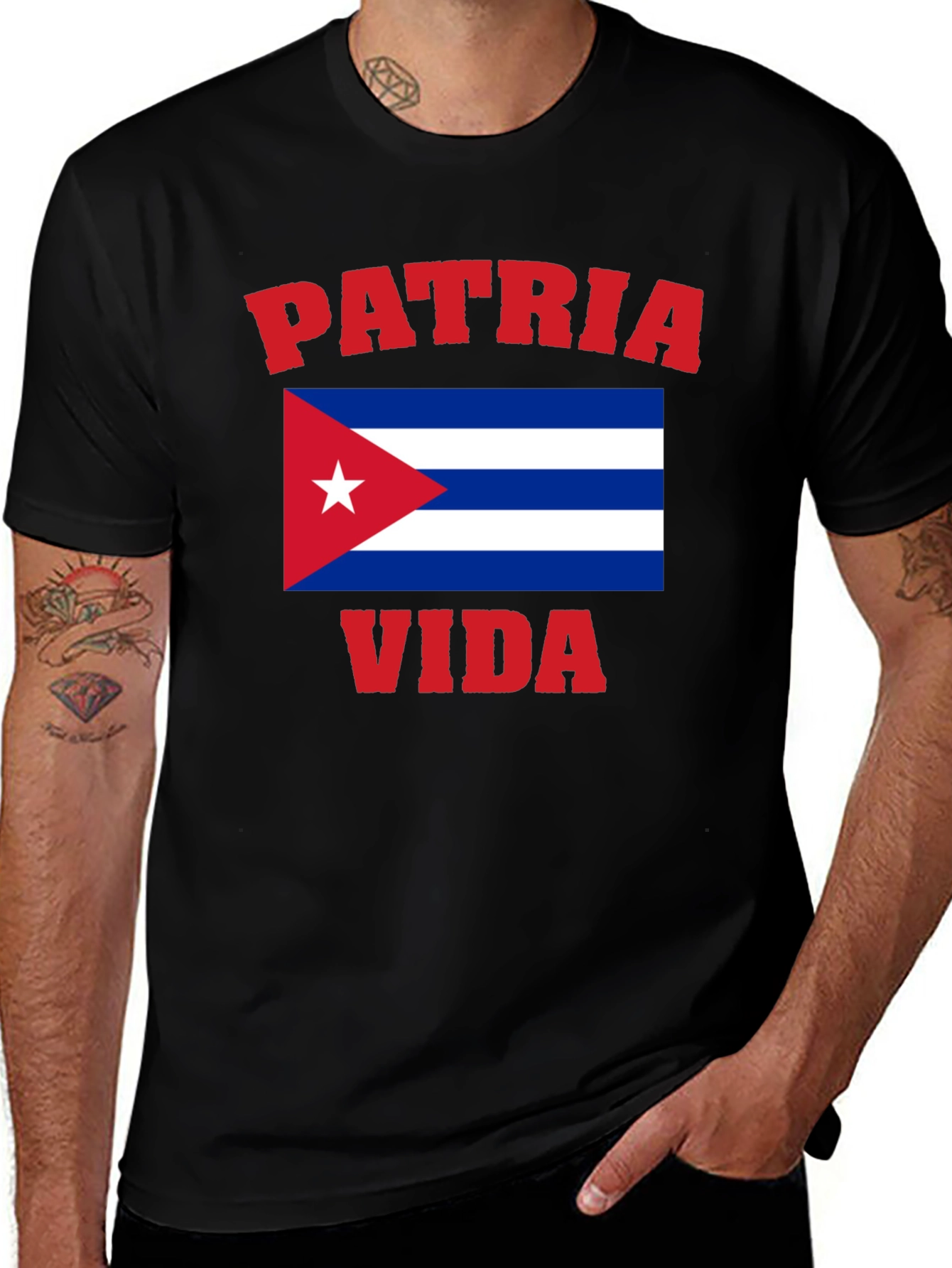 Patria Y Vida Cuba Flag T-Shirt