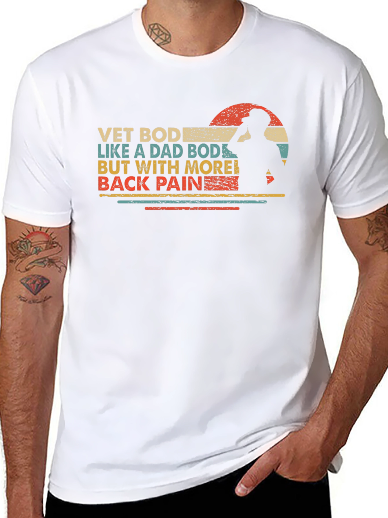 Vet Bod Like a Dad Bod Funny T-Shirt