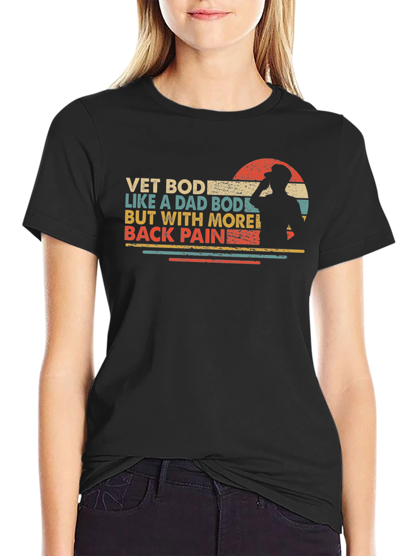 Vet Bod Like a Dad Bod Funny T-Shirt